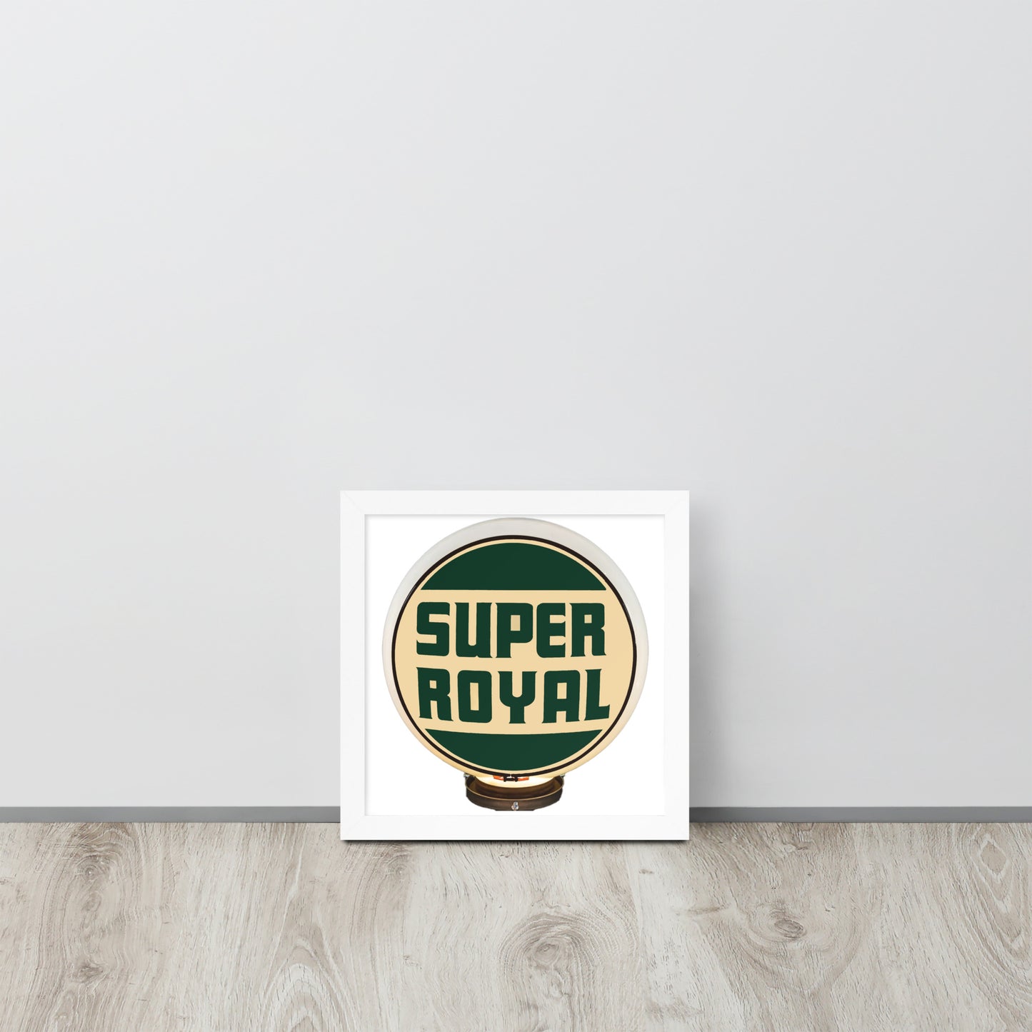 Super Royal Globe Style Framed poster