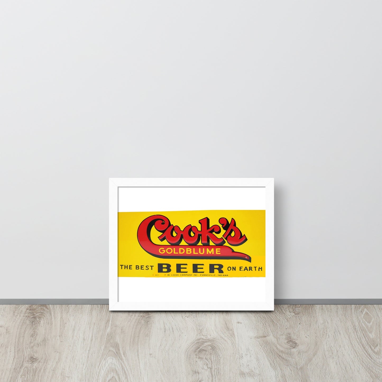 Cooks Beer Vintage Tin Style Framed poster