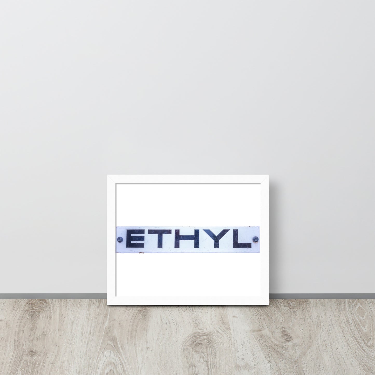 Vintage Ethyl Gas Sign Framed poster