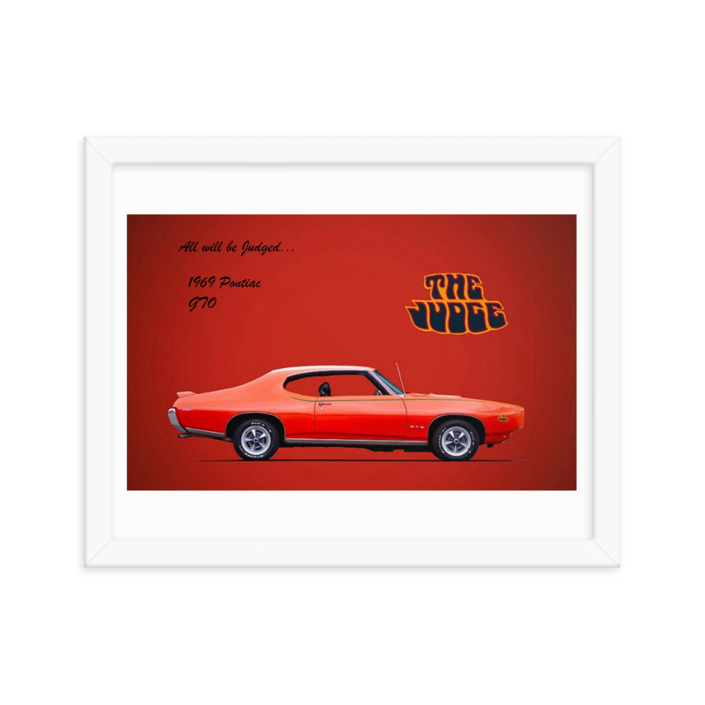 1969 Pontiac GTO: The Judge Framed poster