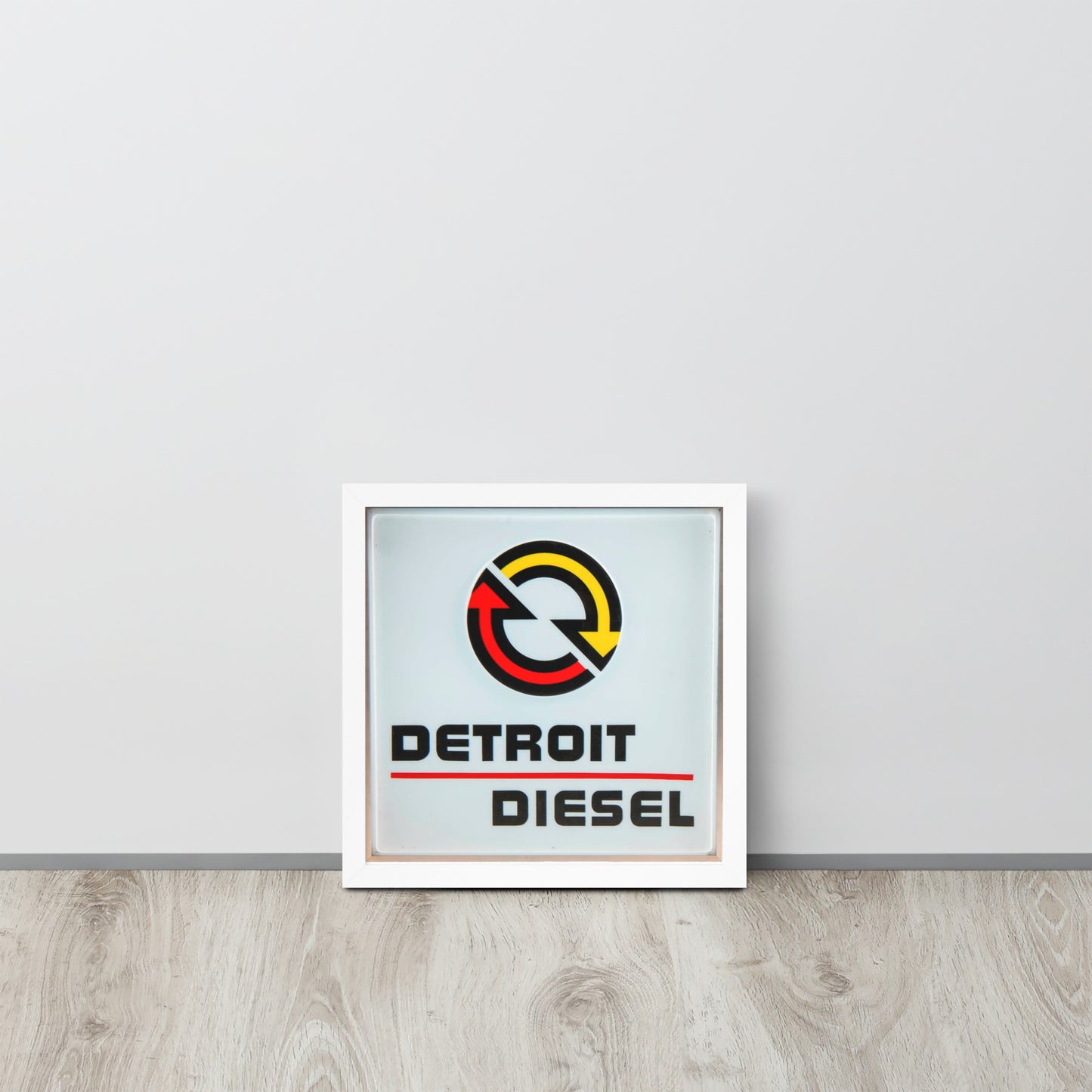 Detroit Diesel Retro Design Framed poster