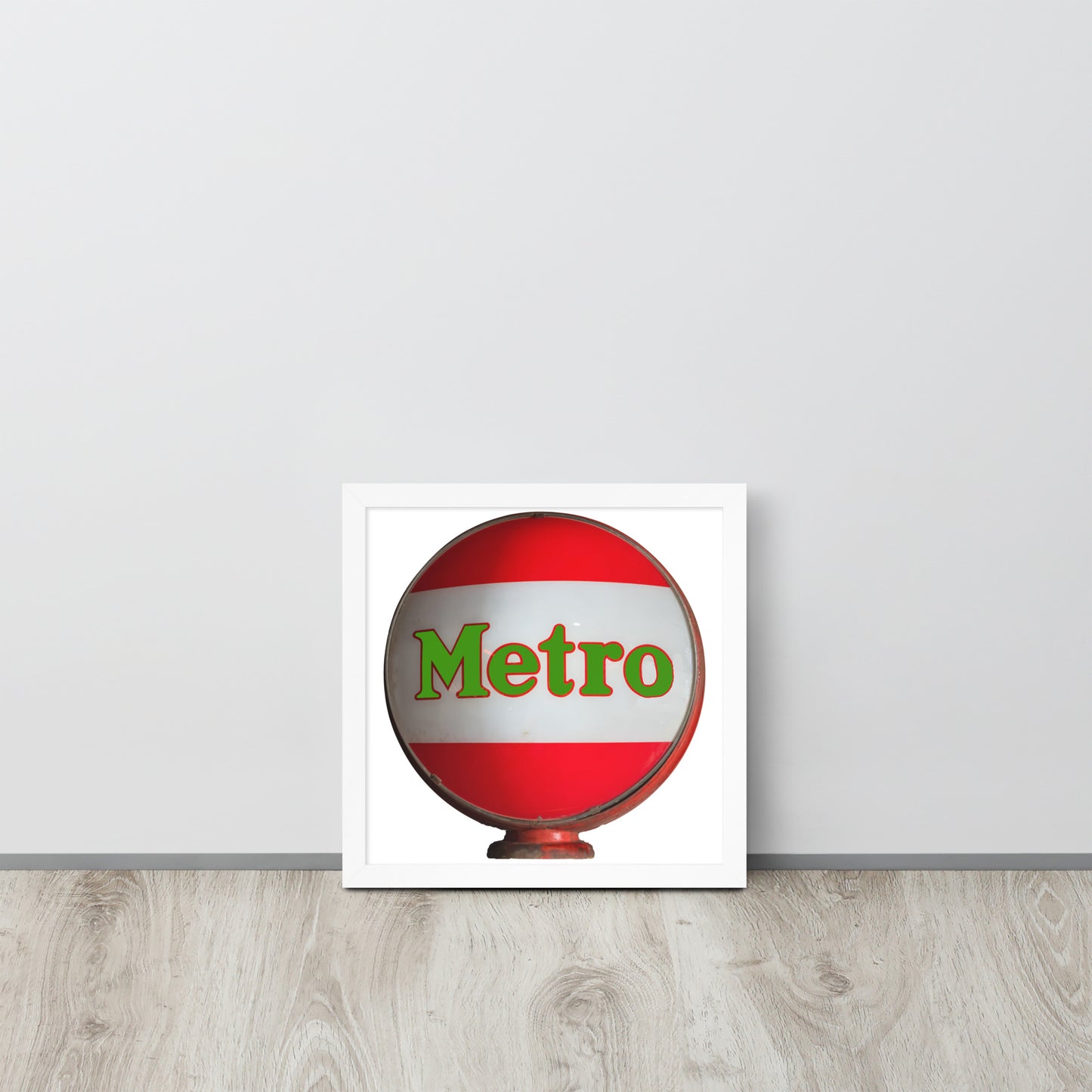 Retro Metro Globe Style Framed poster