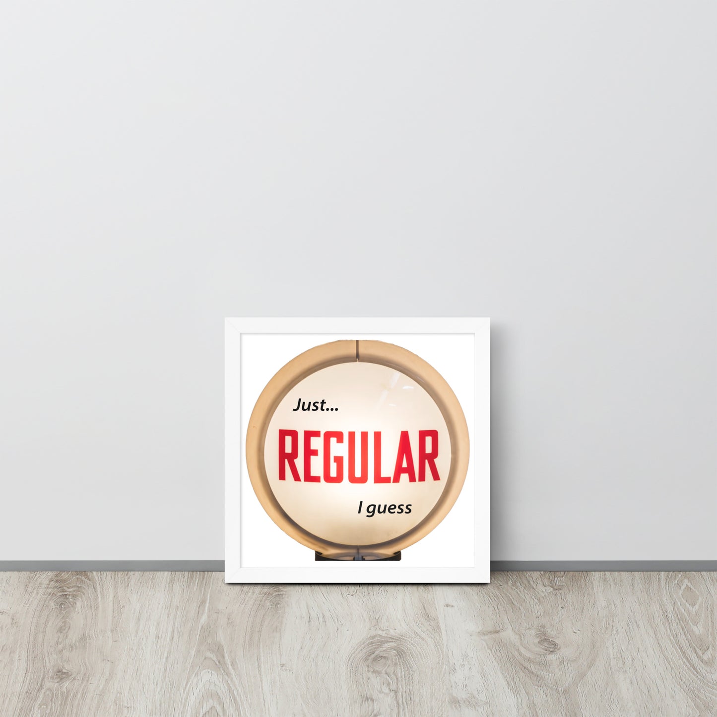 Retro Gas Globe Style Regular Framed poster