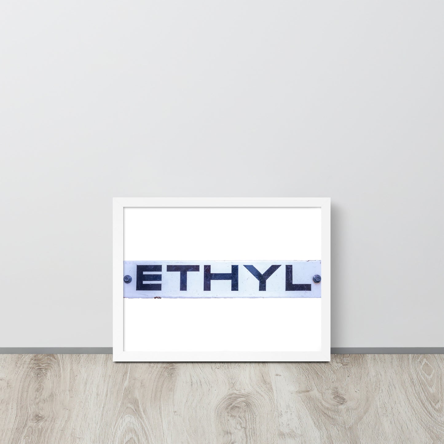 Vintage Ethyl Gas Sign Framed poster