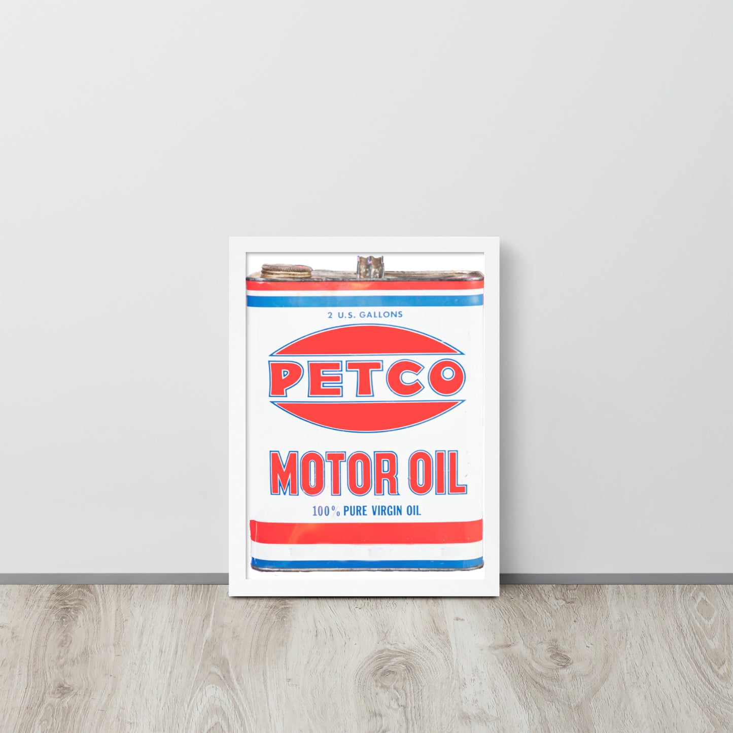 Vintage Petco Oil Can Framed poster