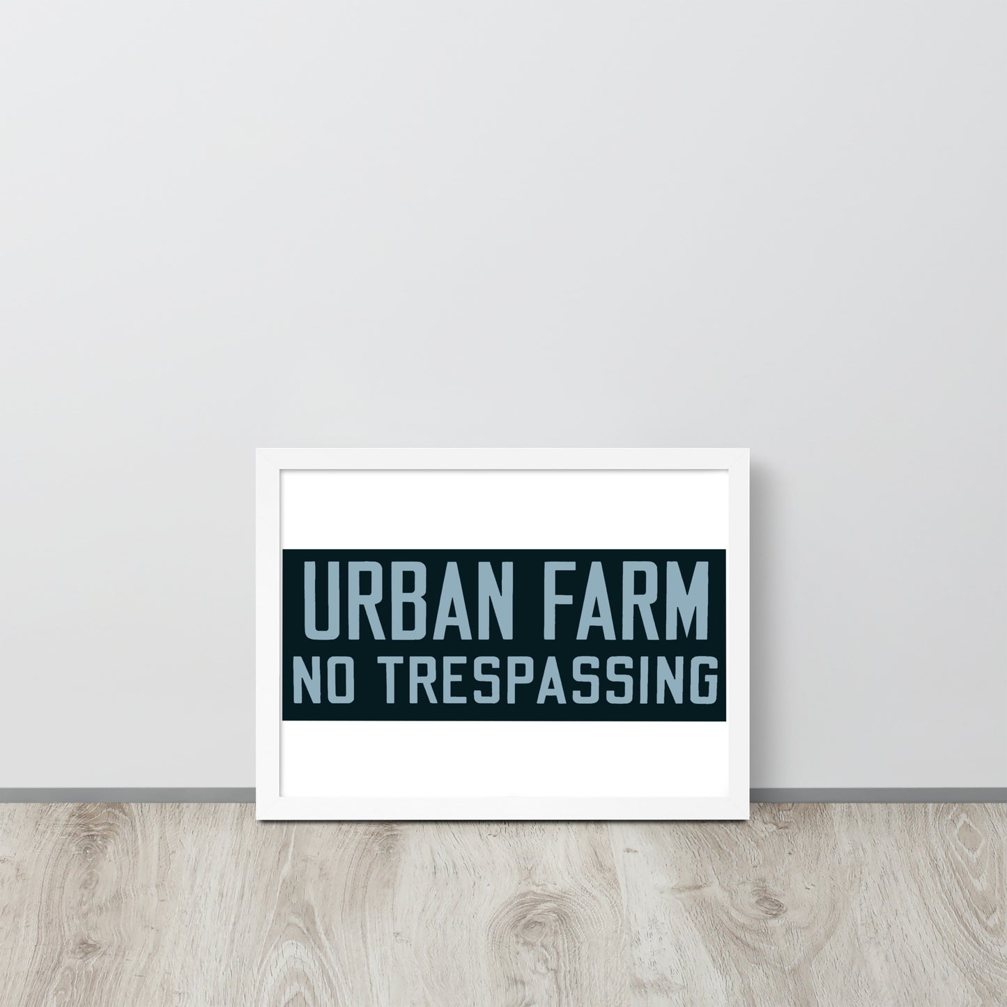 Retro Urban Farm Sign Porcelain Style Framed poster