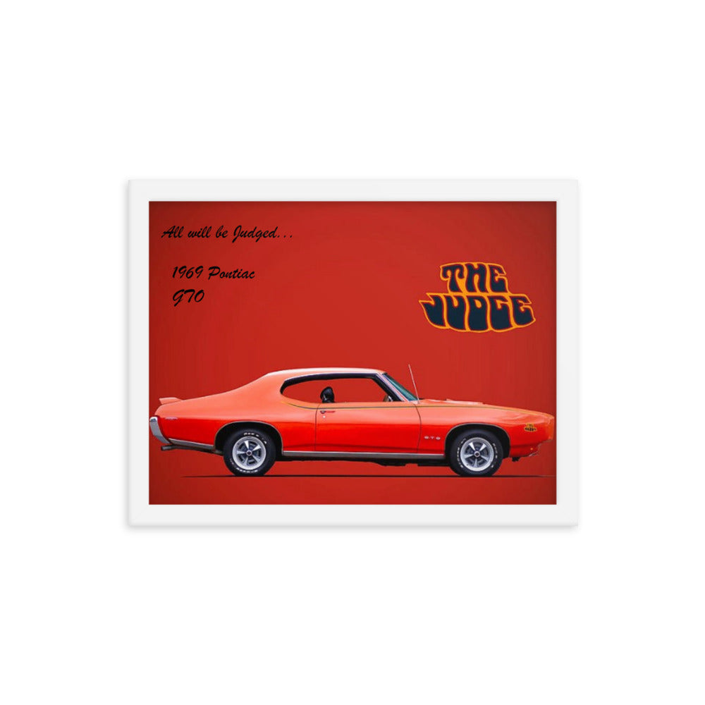 1969 Pontiac GTO: The Judge Framed poster