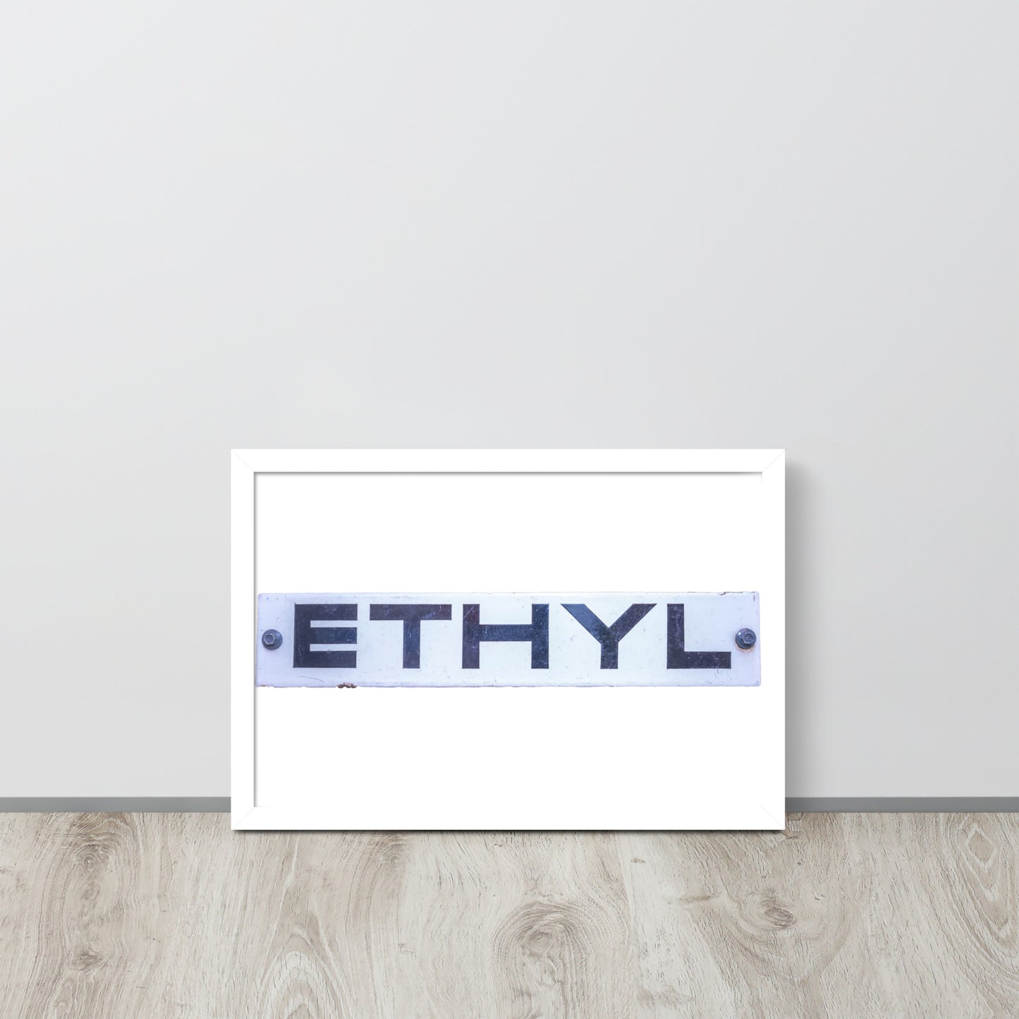 Vintage Ethyl Gas Sign Framed poster