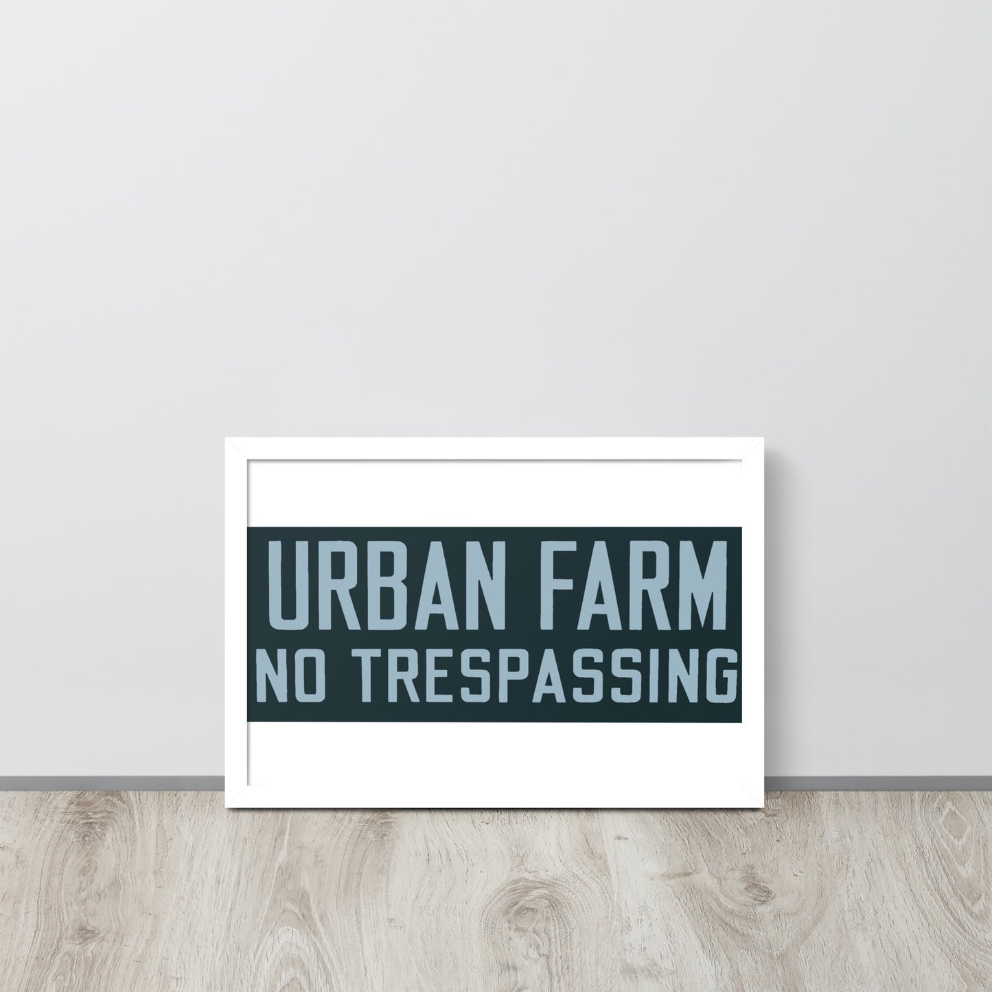 Retro Urban Farm Sign Porcelain Style Framed poster