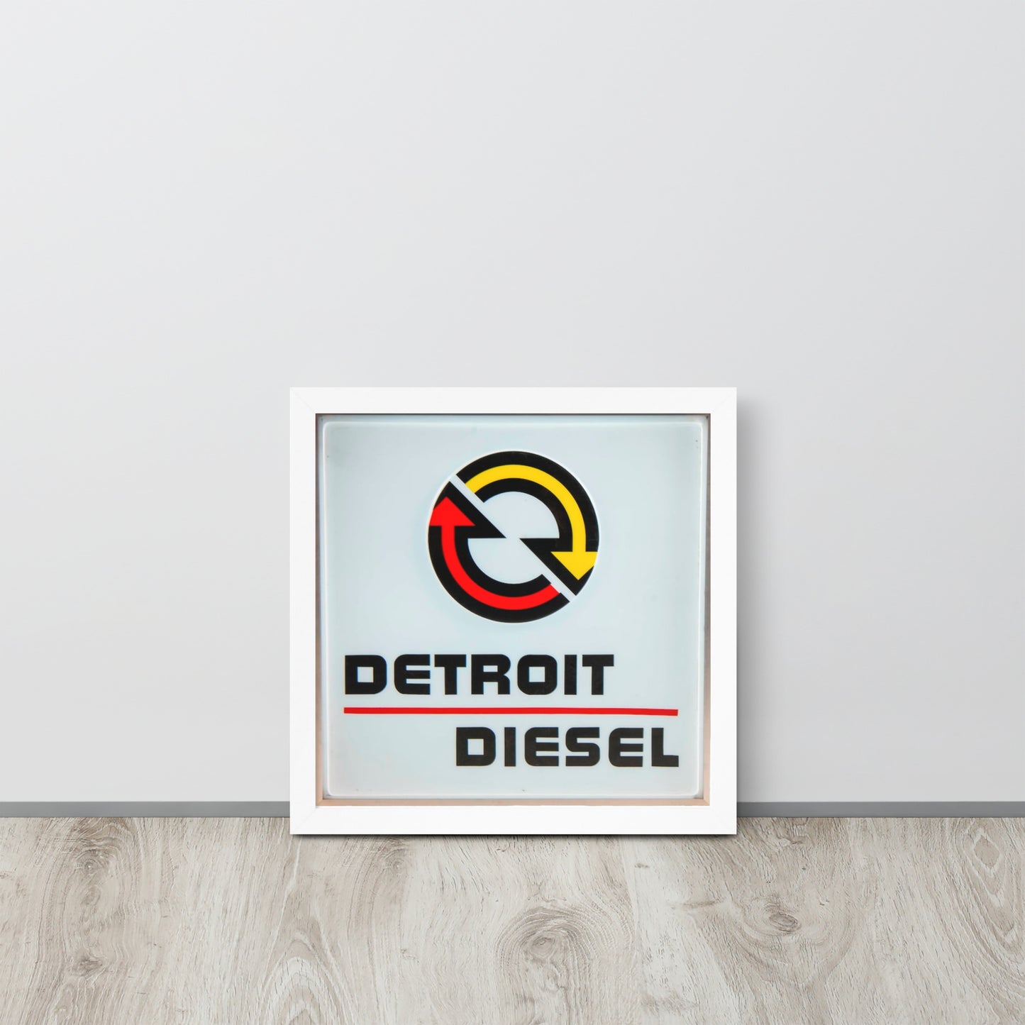 Detroit Diesel Retro Design Framed poster