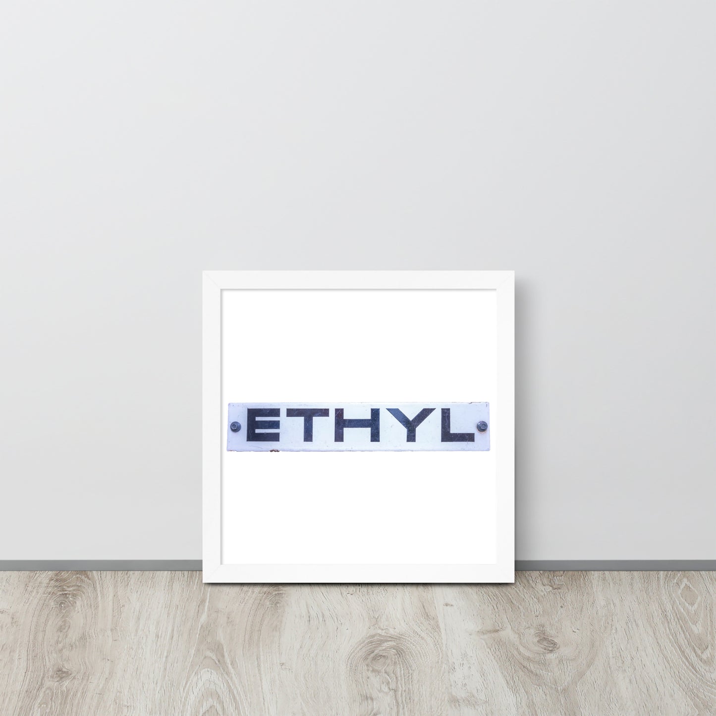 Vintage Ethyl Gas Sign Framed poster