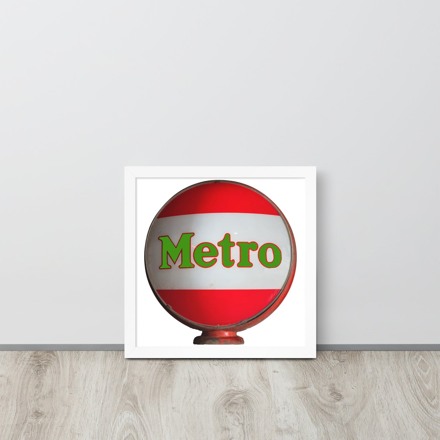 Retro Metro Globe Style Framed poster