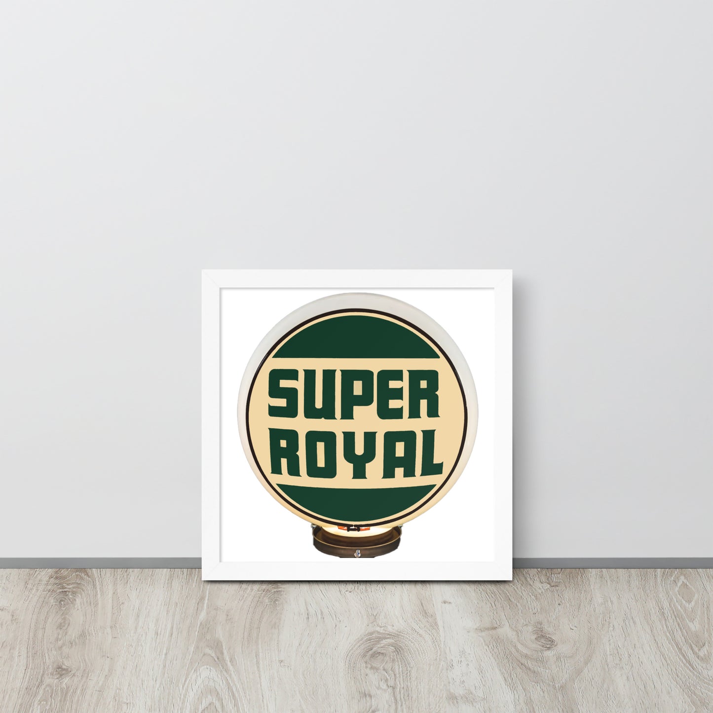 Super Royal Globe Style Framed poster