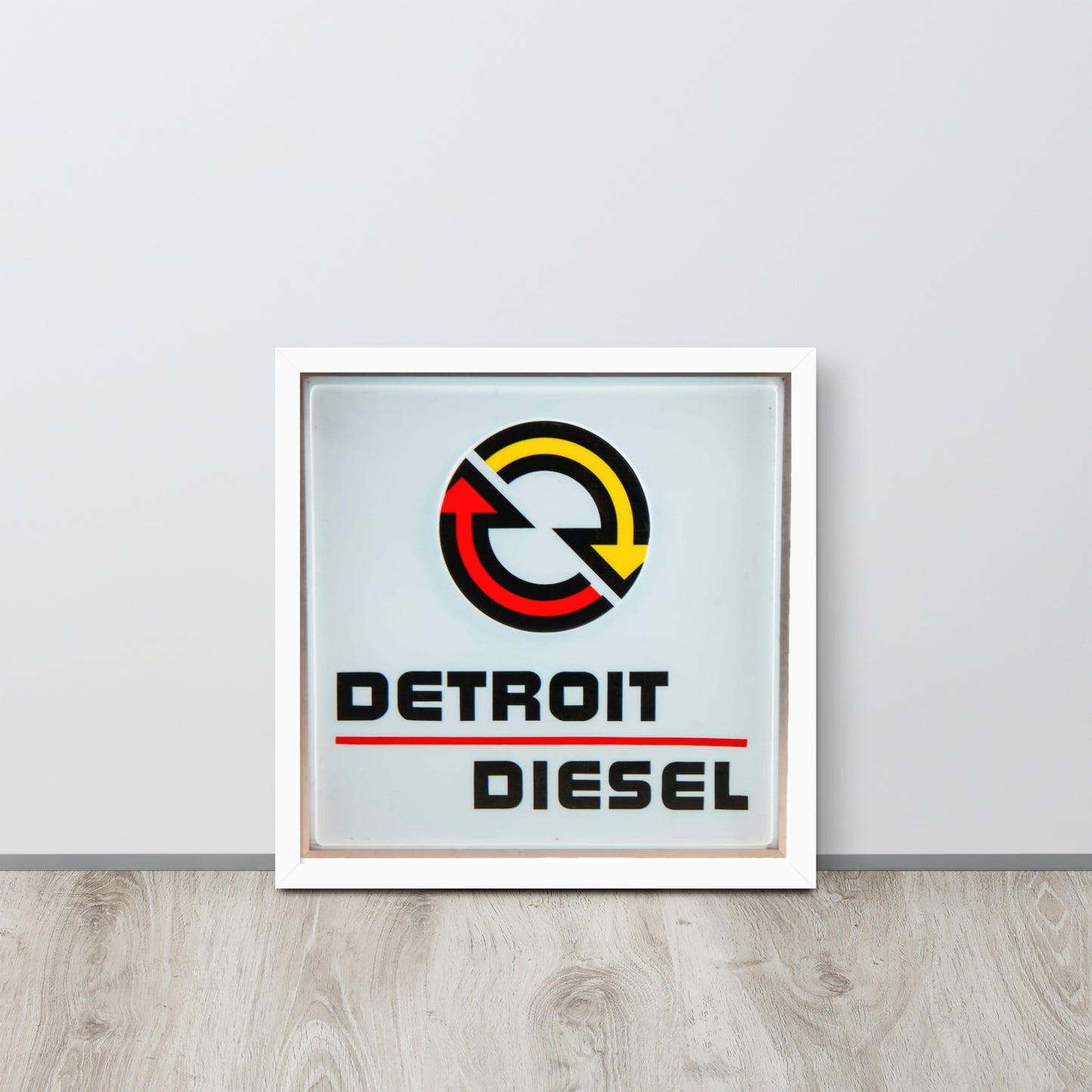 Detroit Diesel Retro Design Framed poster