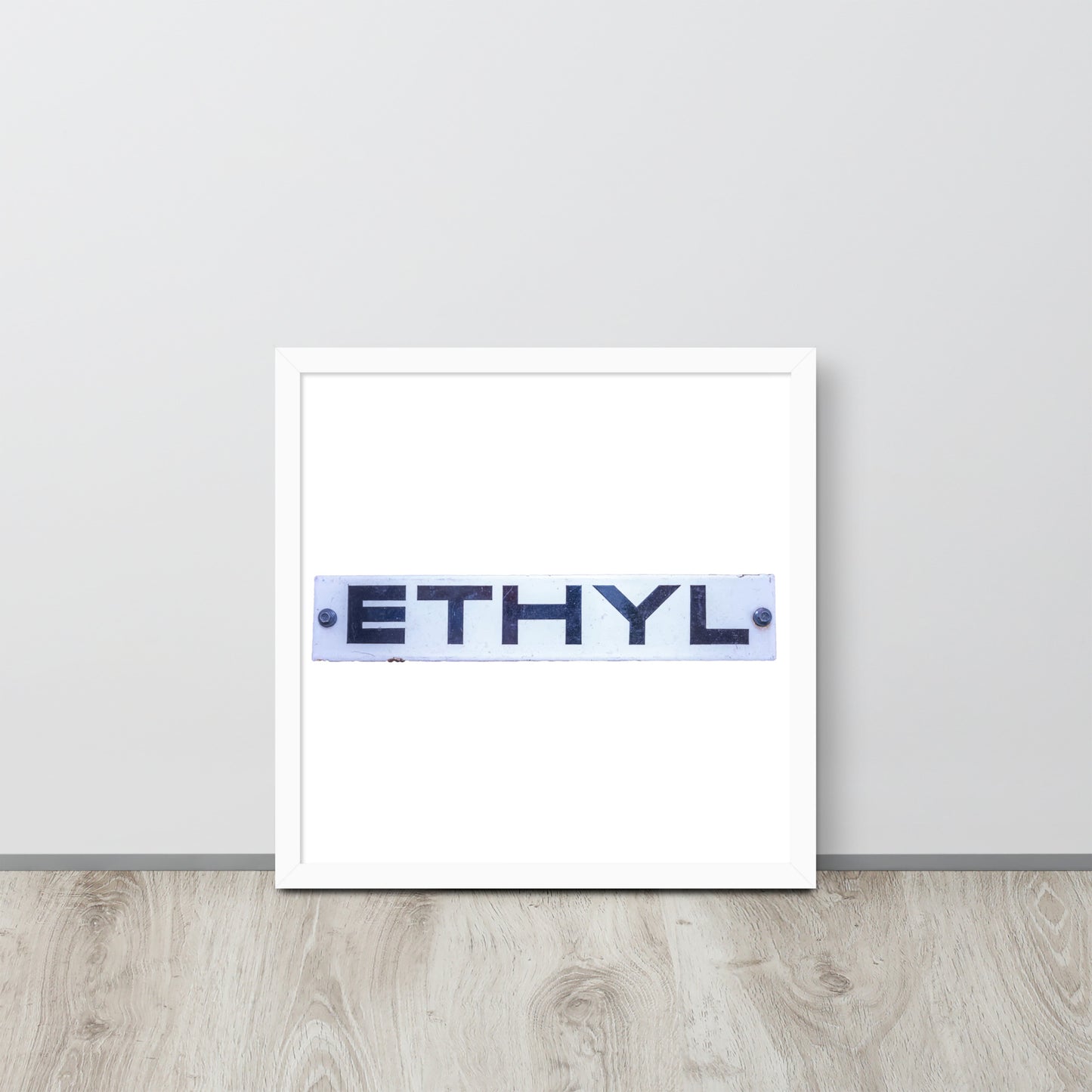 Vintage Ethyl Gas Sign Framed poster