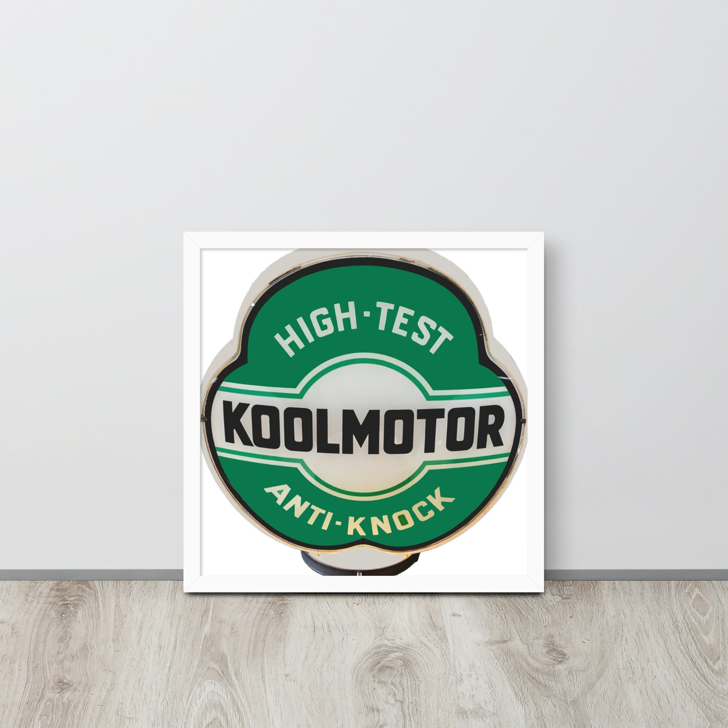 Vintage Kool Motor Globe Style Framed poster