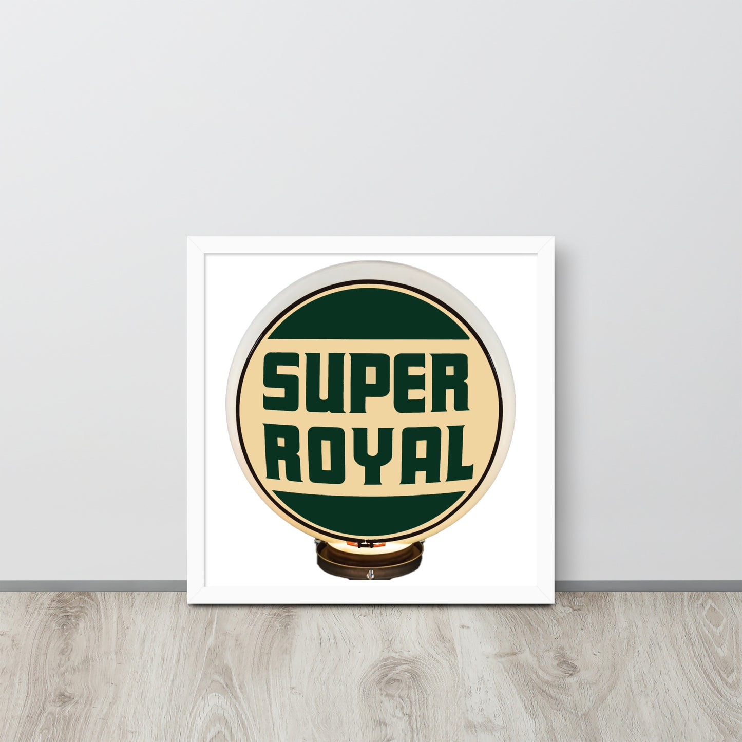 Super Royal Globe Style Framed poster