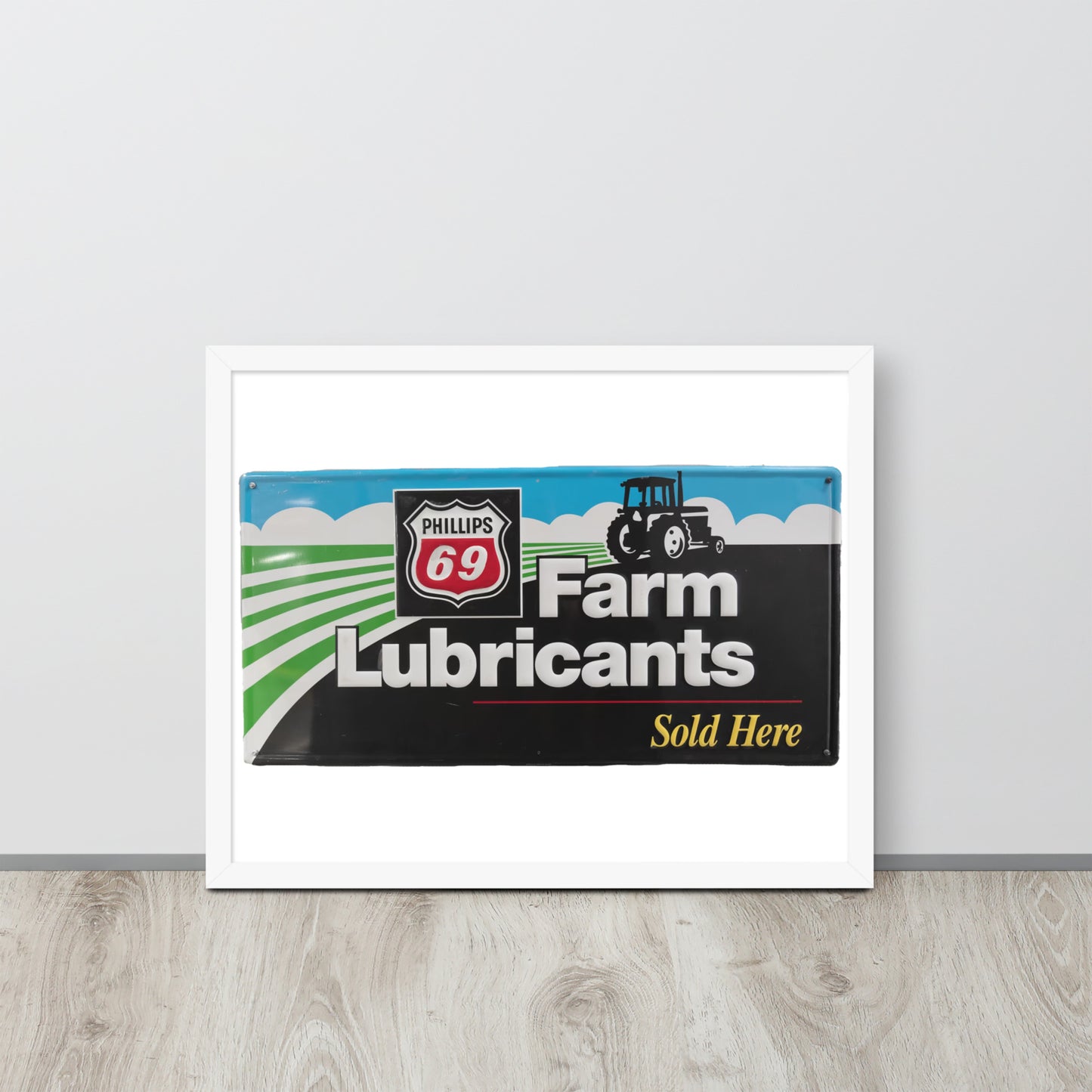 Phillips 69 License Plate Style Framed poster