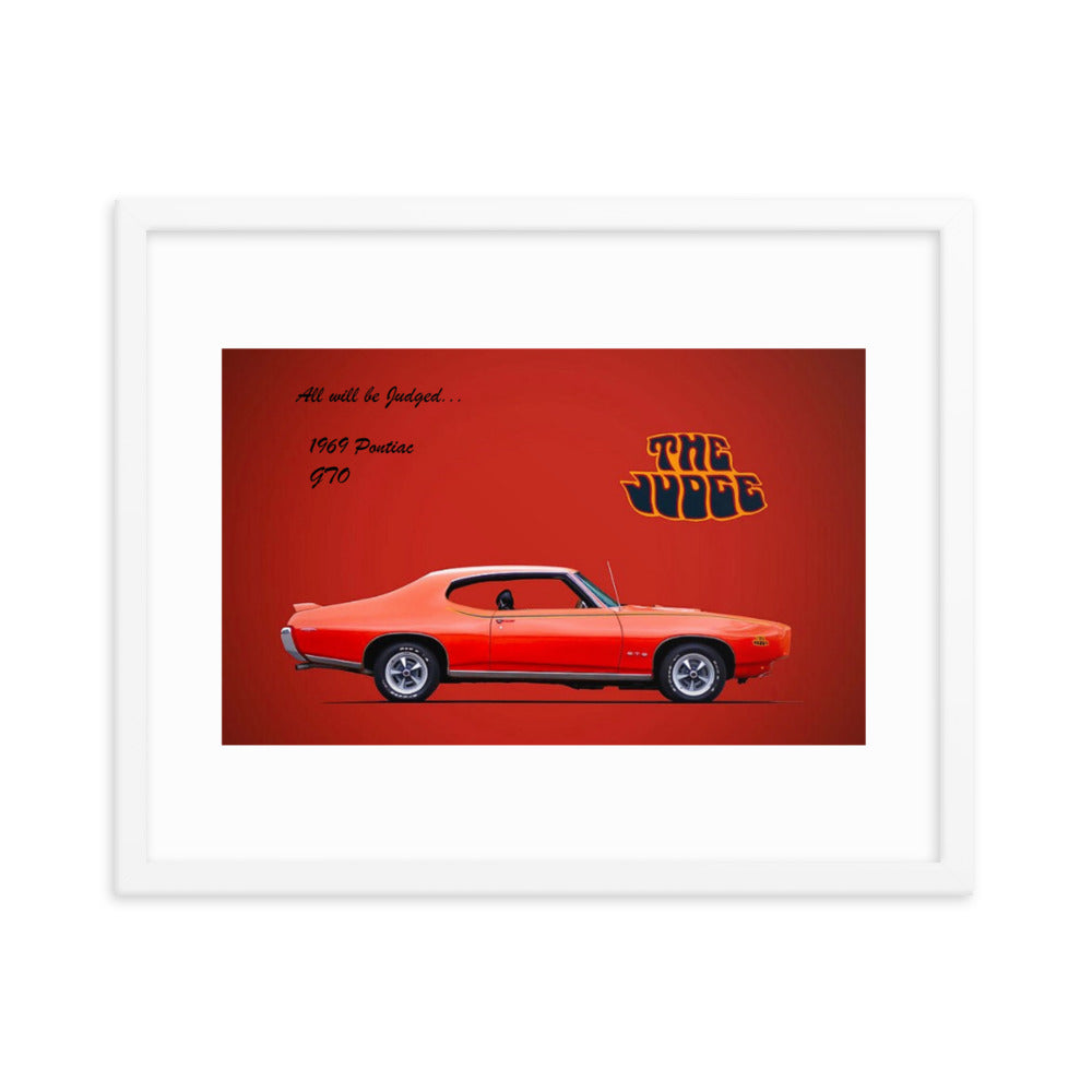 1969 Pontiac GTO: The Judge Framed poster