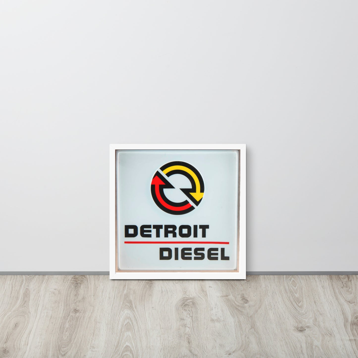 Detroit Diesel Retro Design Framed poster