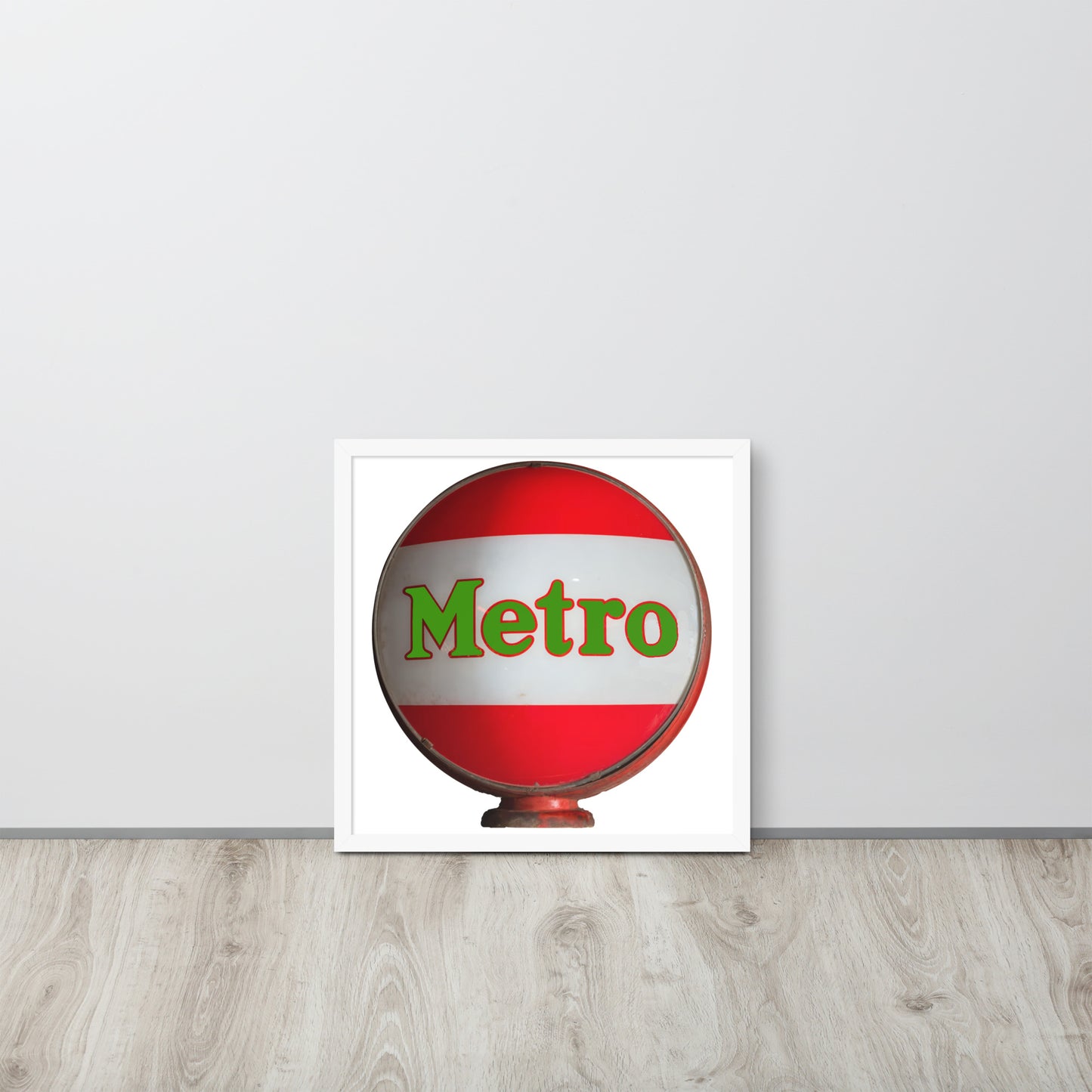 Retro Metro Globe Style Framed poster