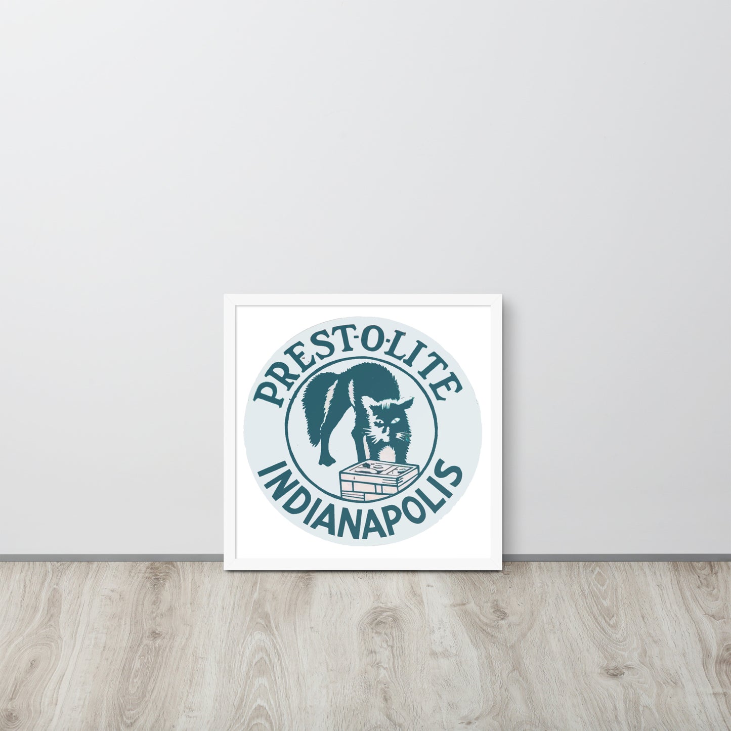 Vintage PrestoLite Battery Sign Framed poster