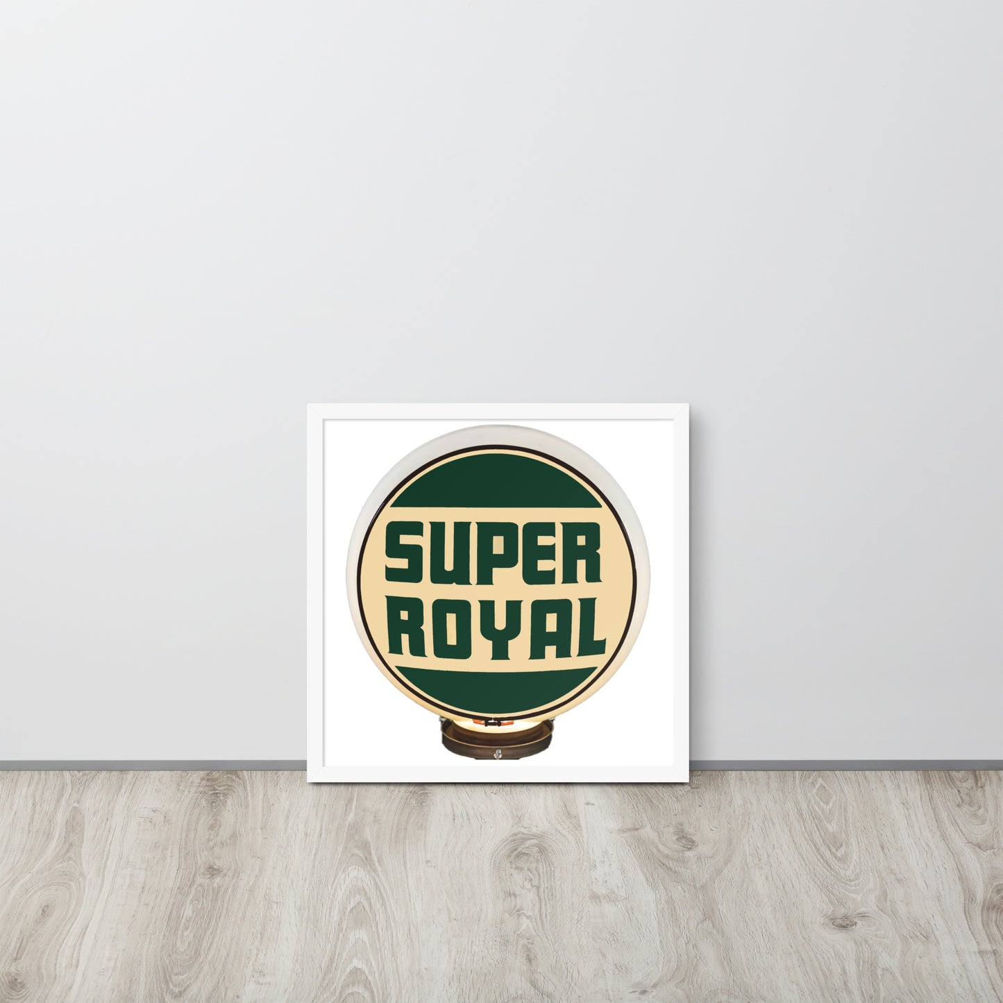 Super Royal Globe Style Framed poster