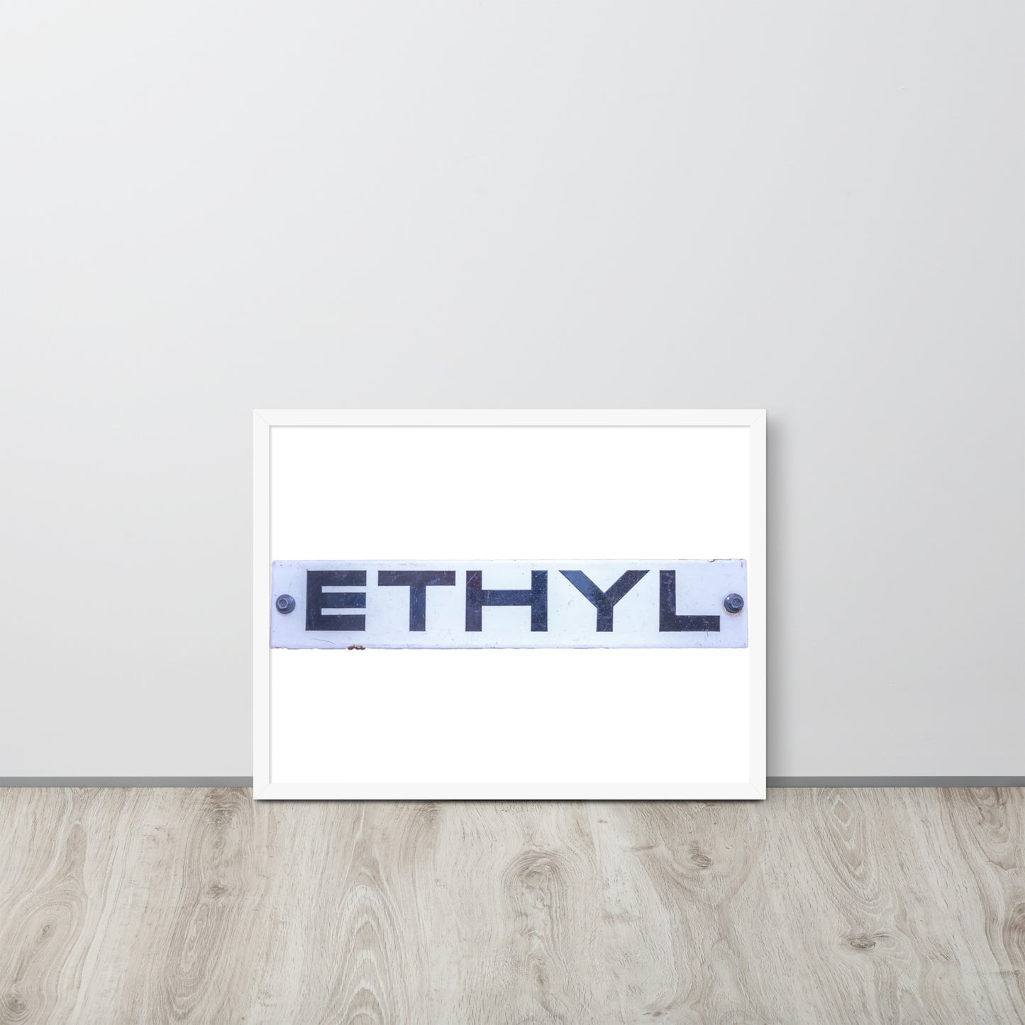 Vintage Ethyl Gas Sign Framed poster