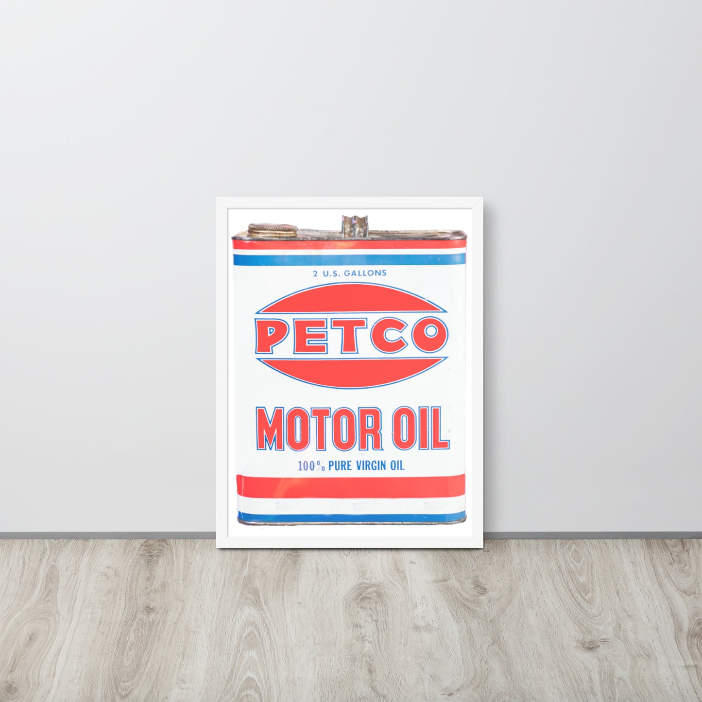 Vintage Petco Oil Can Framed poster