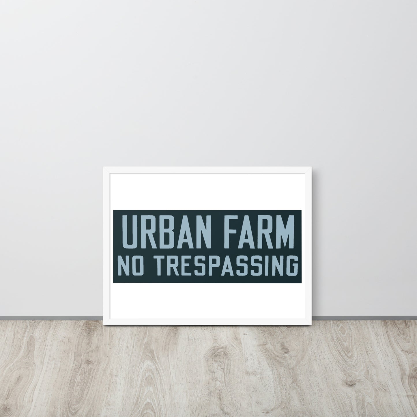 Retro Urban Farm Sign Porcelain Style Framed poster