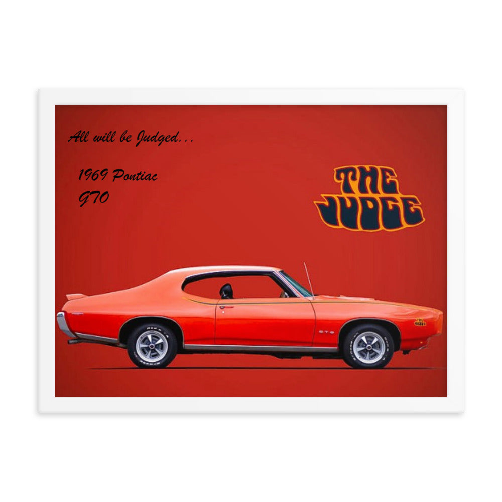 1969 Pontiac GTO: The Judge Framed poster