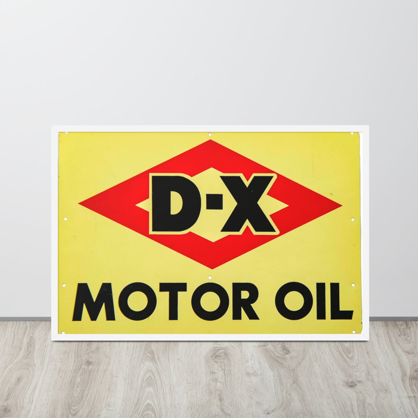 DX Oil Vintage Sign Style Framed poster