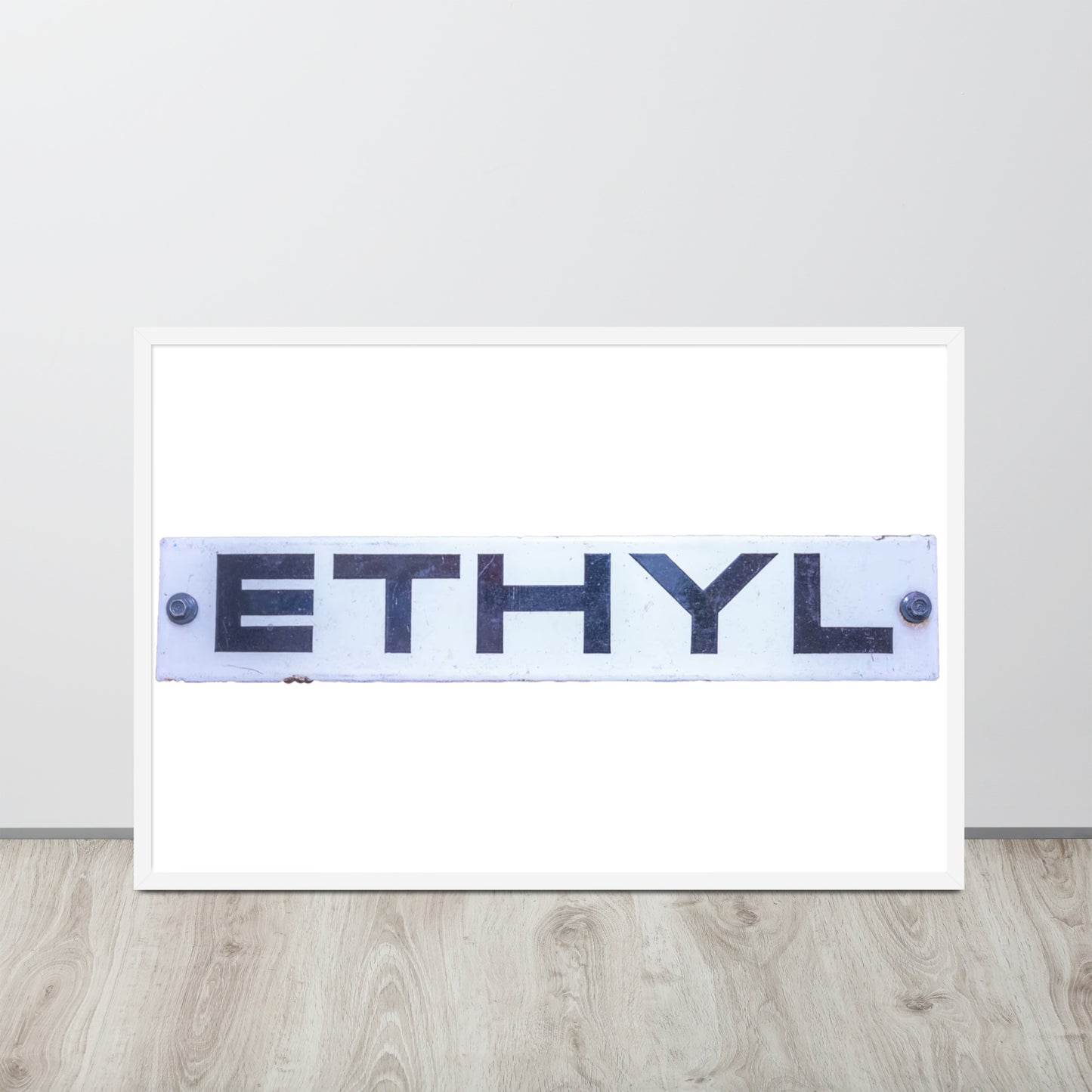 Vintage Ethyl Gas Sign Framed poster