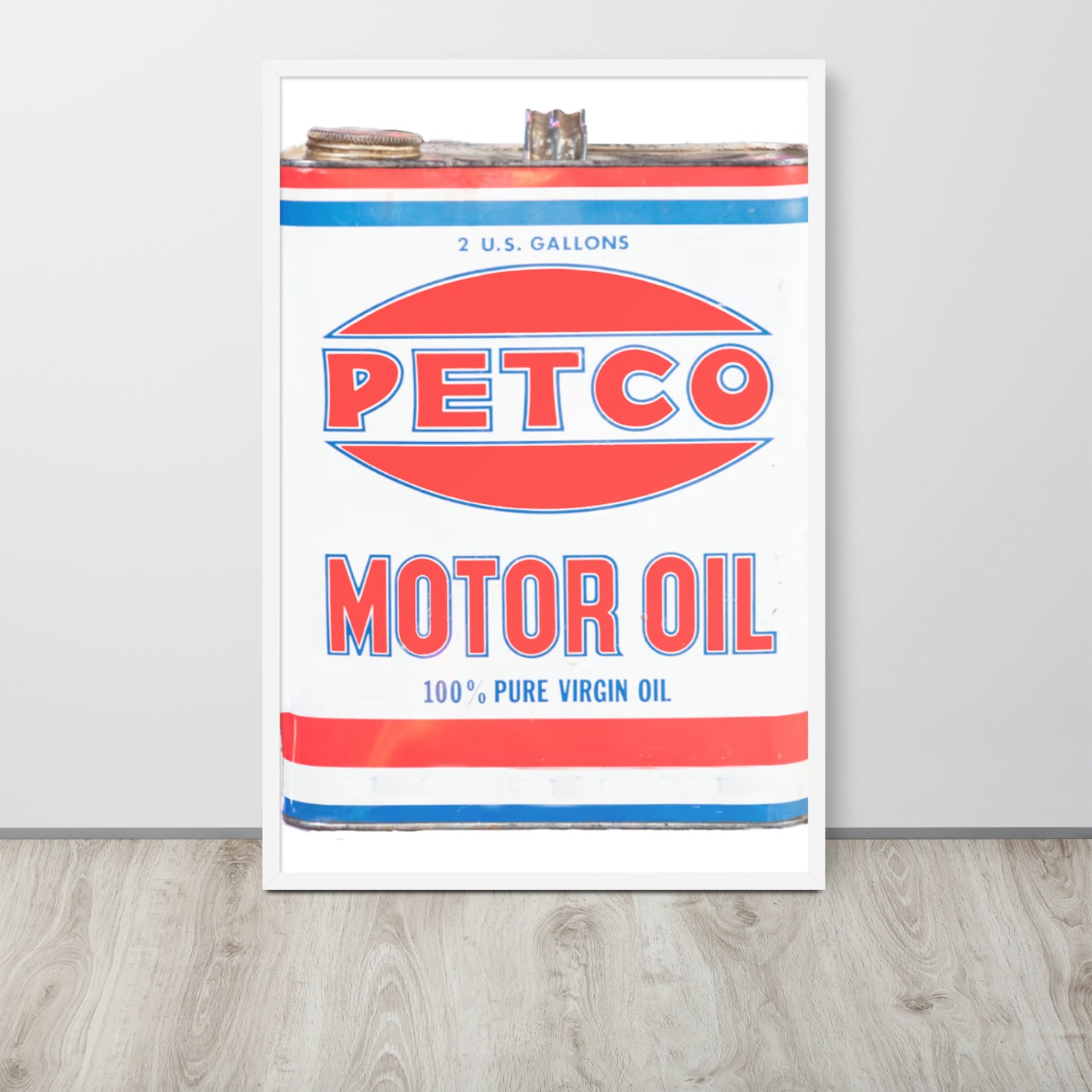 Vintage Petco Oil Can Framed poster