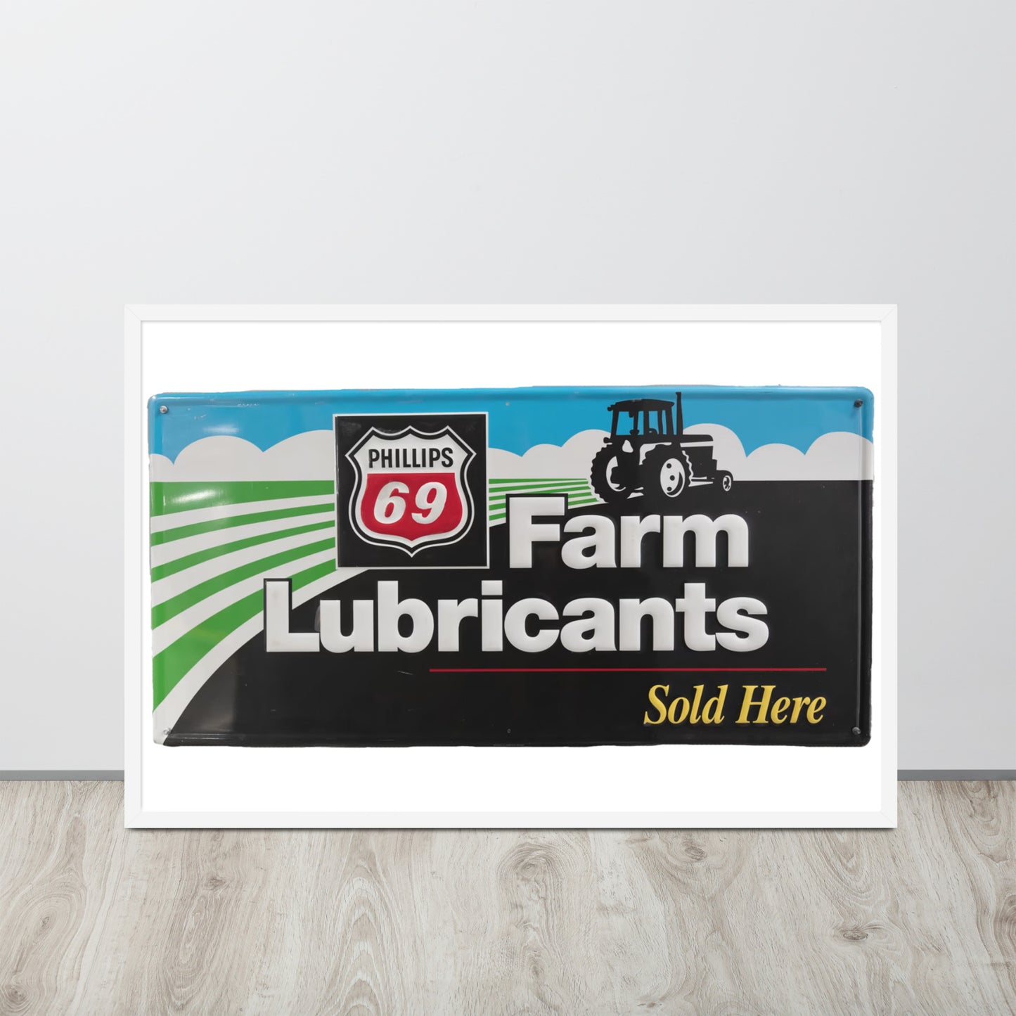 Phillips 69 License Plate Style Framed poster