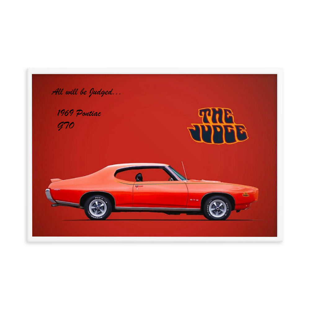 1969 Pontiac GTO: The Judge Framed poster