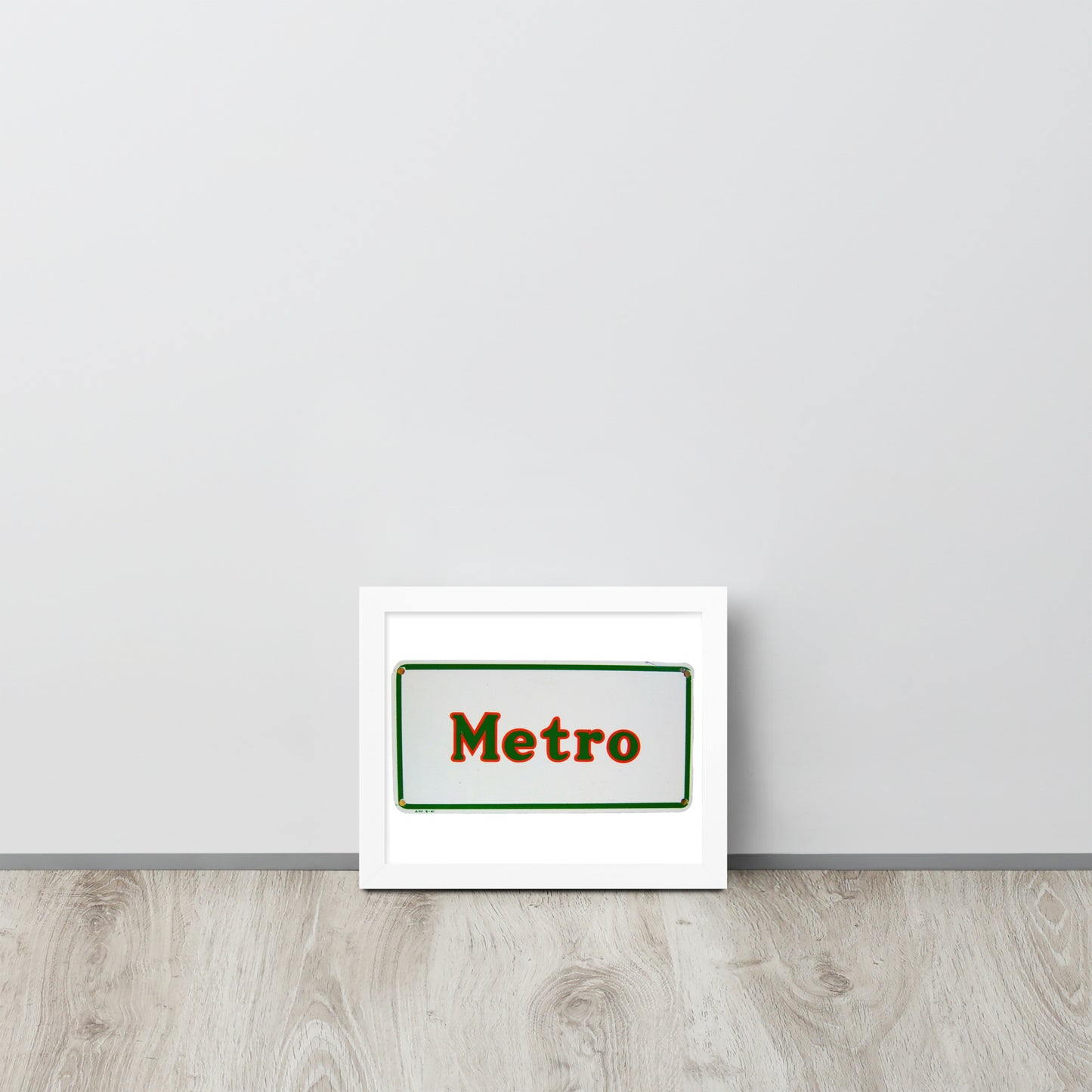 Retro Metro Tin Style Framed poster