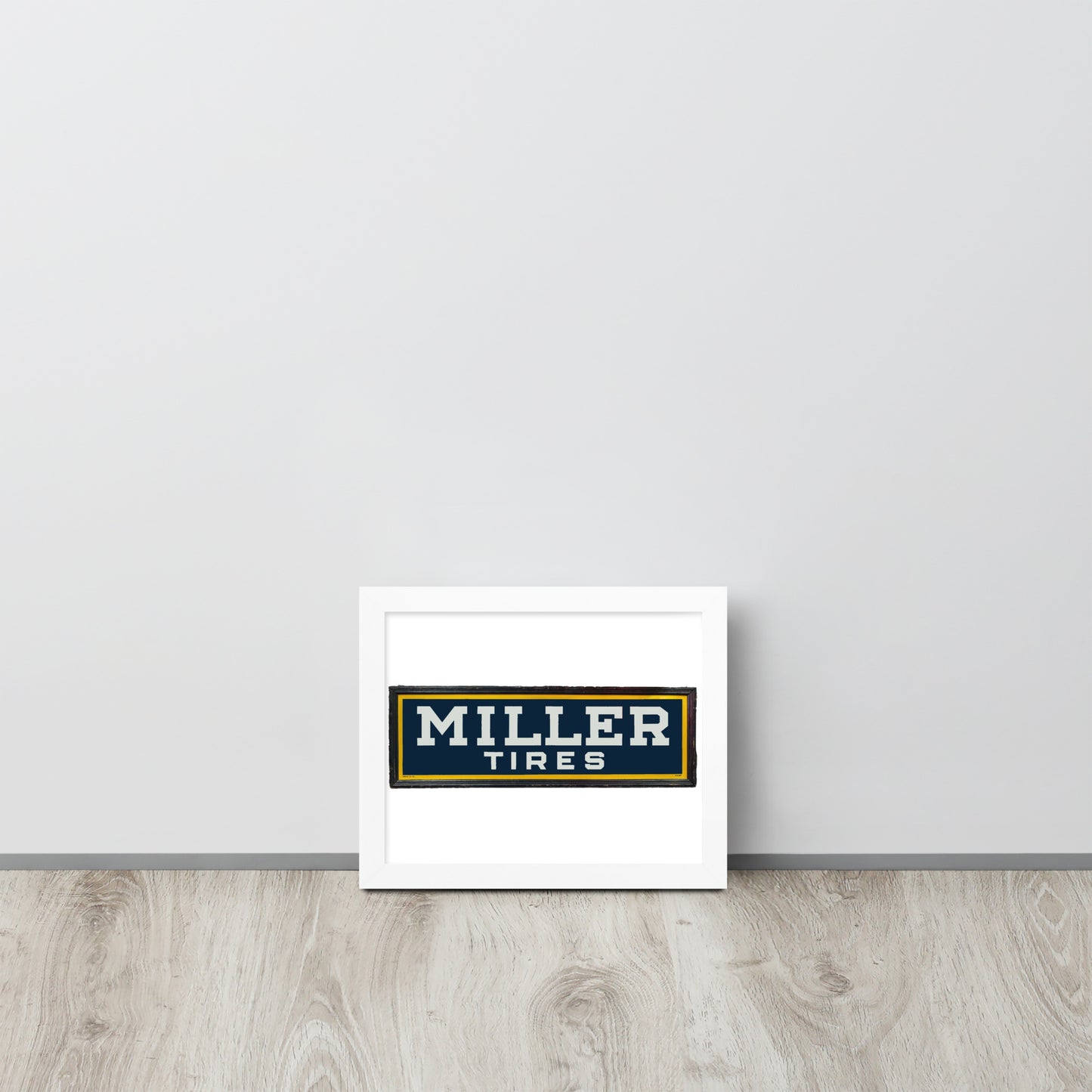 Vintage Miller Tire Sign Framed poster