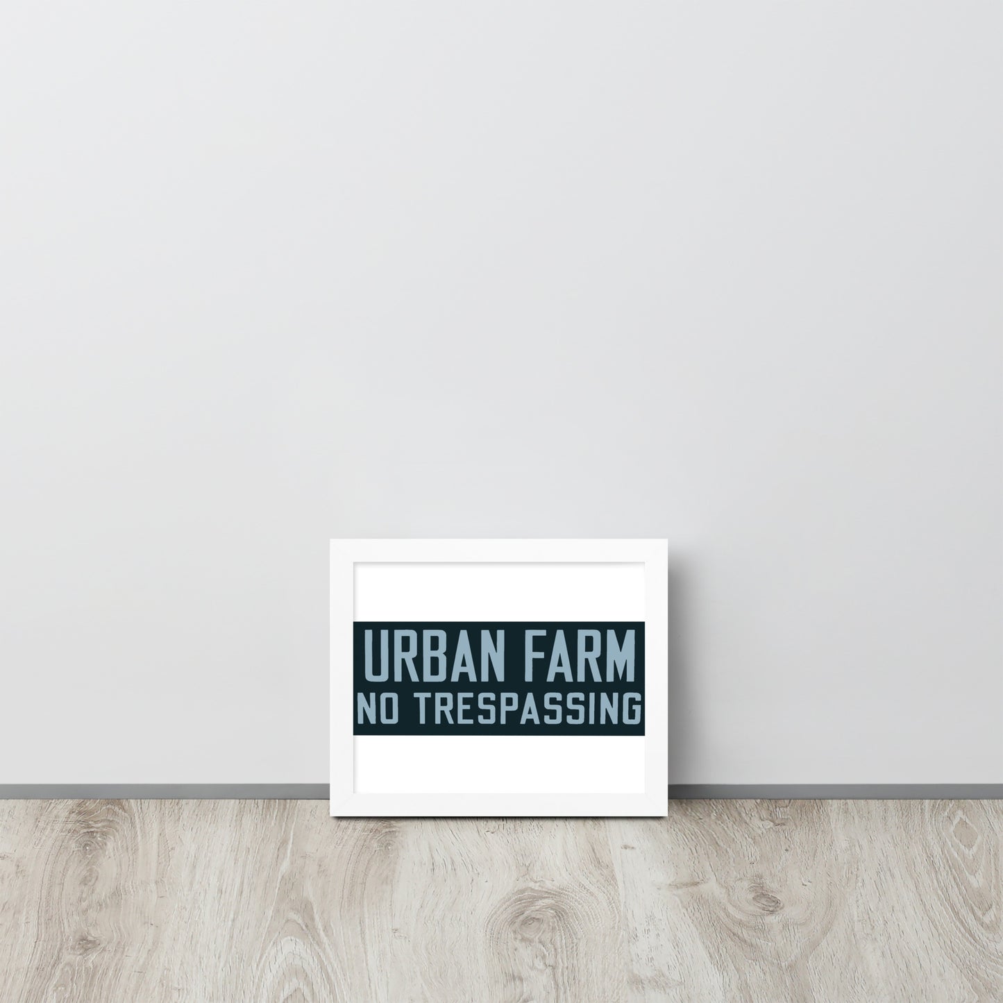 Retro Urban Farm Sign Porcelain Style Framed poster