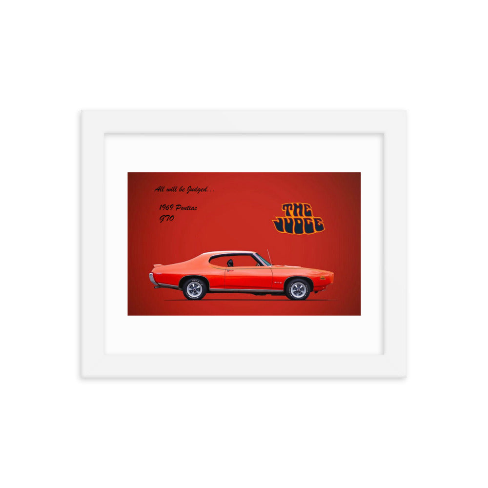 1969 Pontiac GTO: The Judge Framed poster