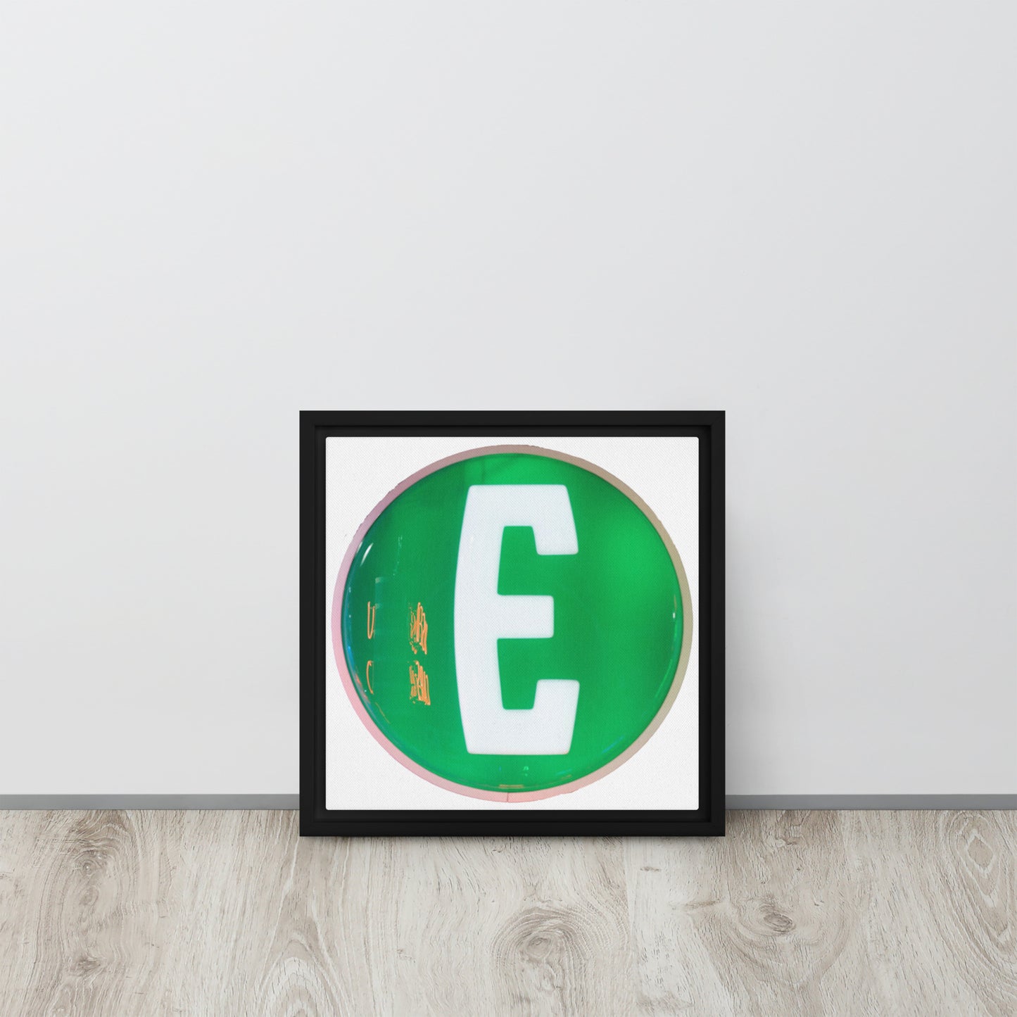 Edsel Globe Style Design Framed canvas