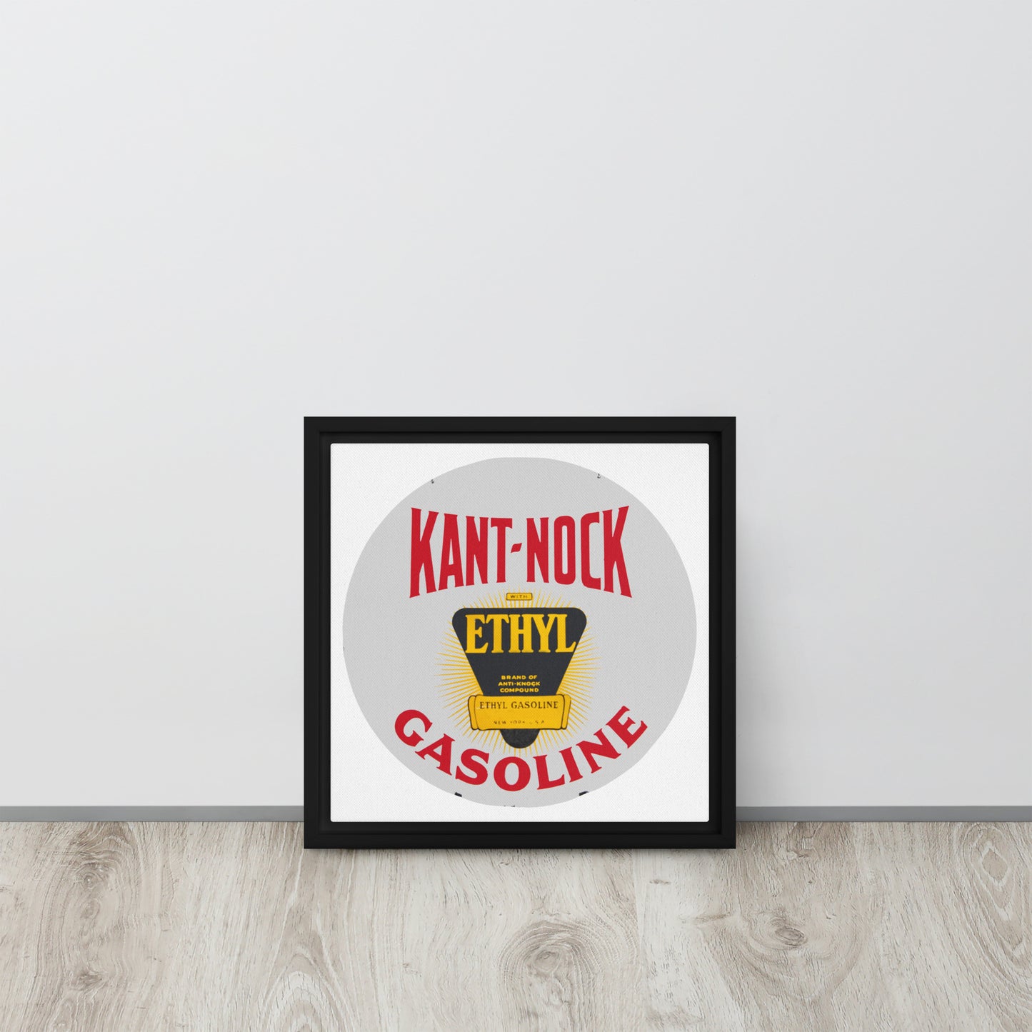 Vintage Kant Nock Gas Sign Framed canvas