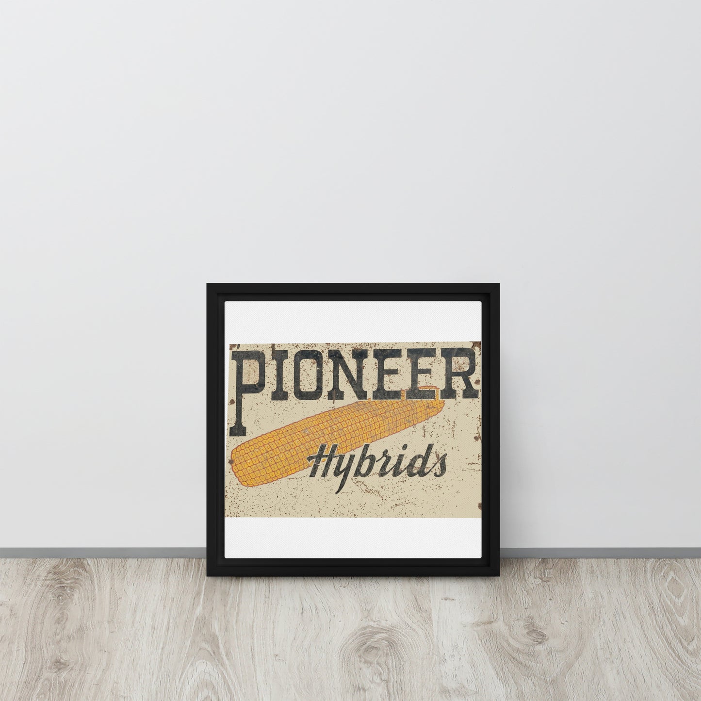 Vintage Pioneer Sign Framed canvas