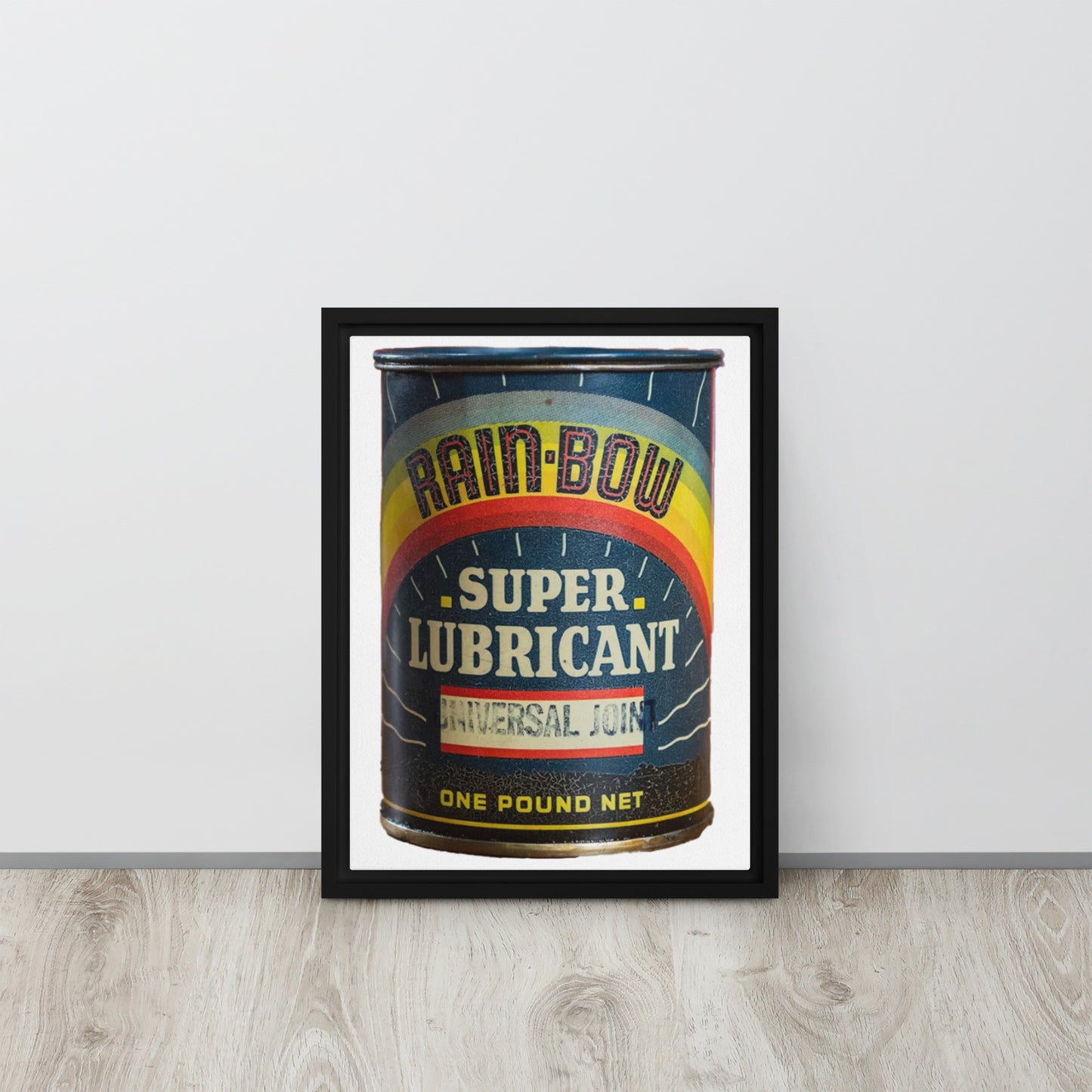 Vintage Grease Soup Can Style Framed canvas