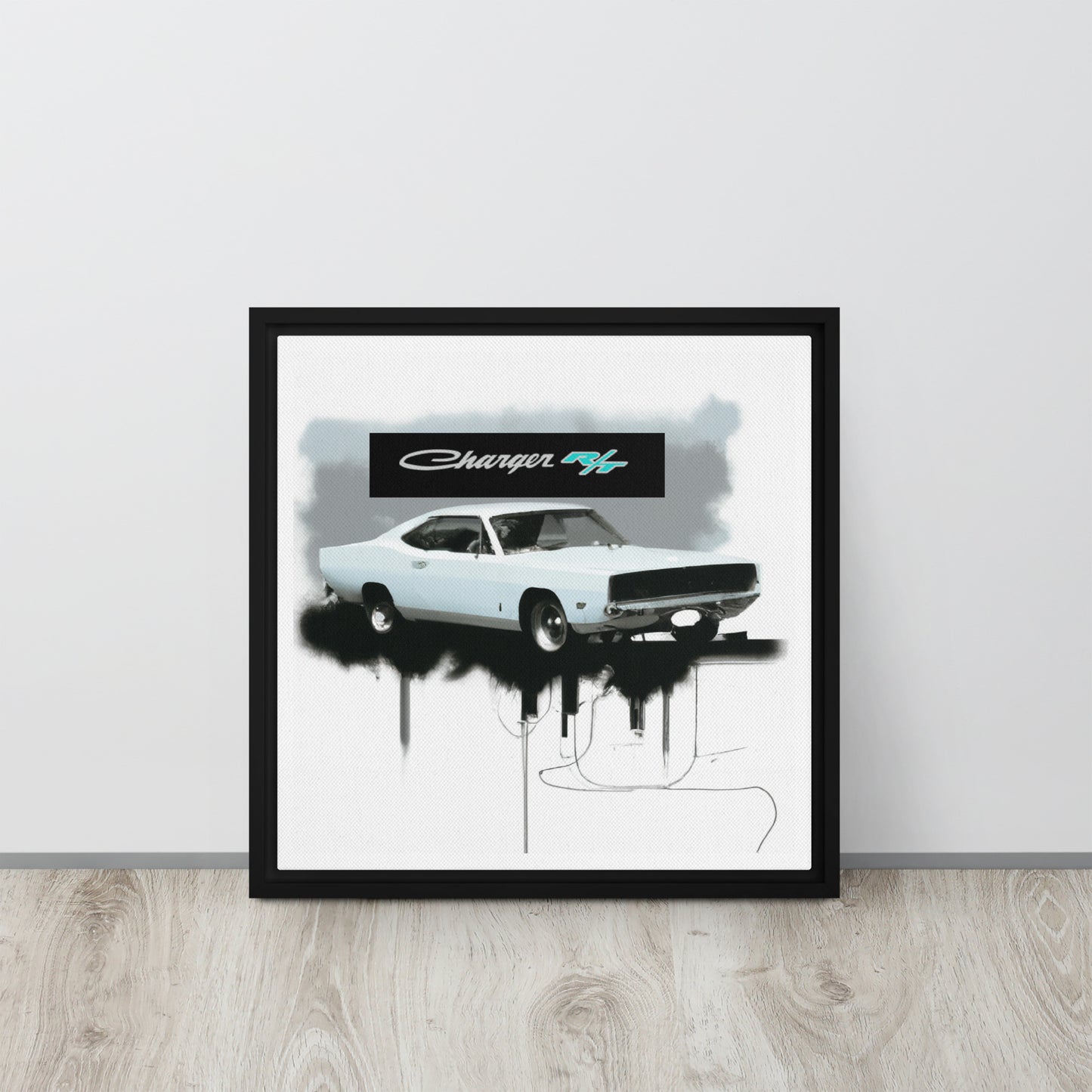 Charger RT Graffiti Style Framed canvas