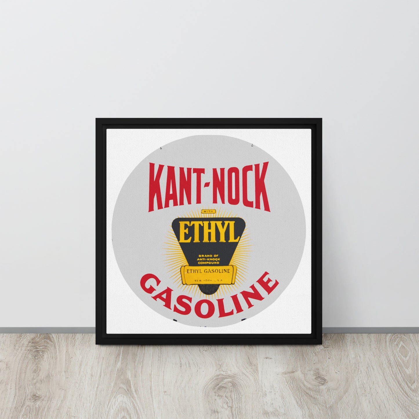 Vintage Kant Nock Gas Sign Framed canvas