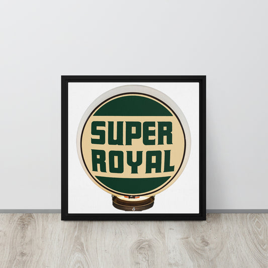 Super Royal Globe Style Framed canvas