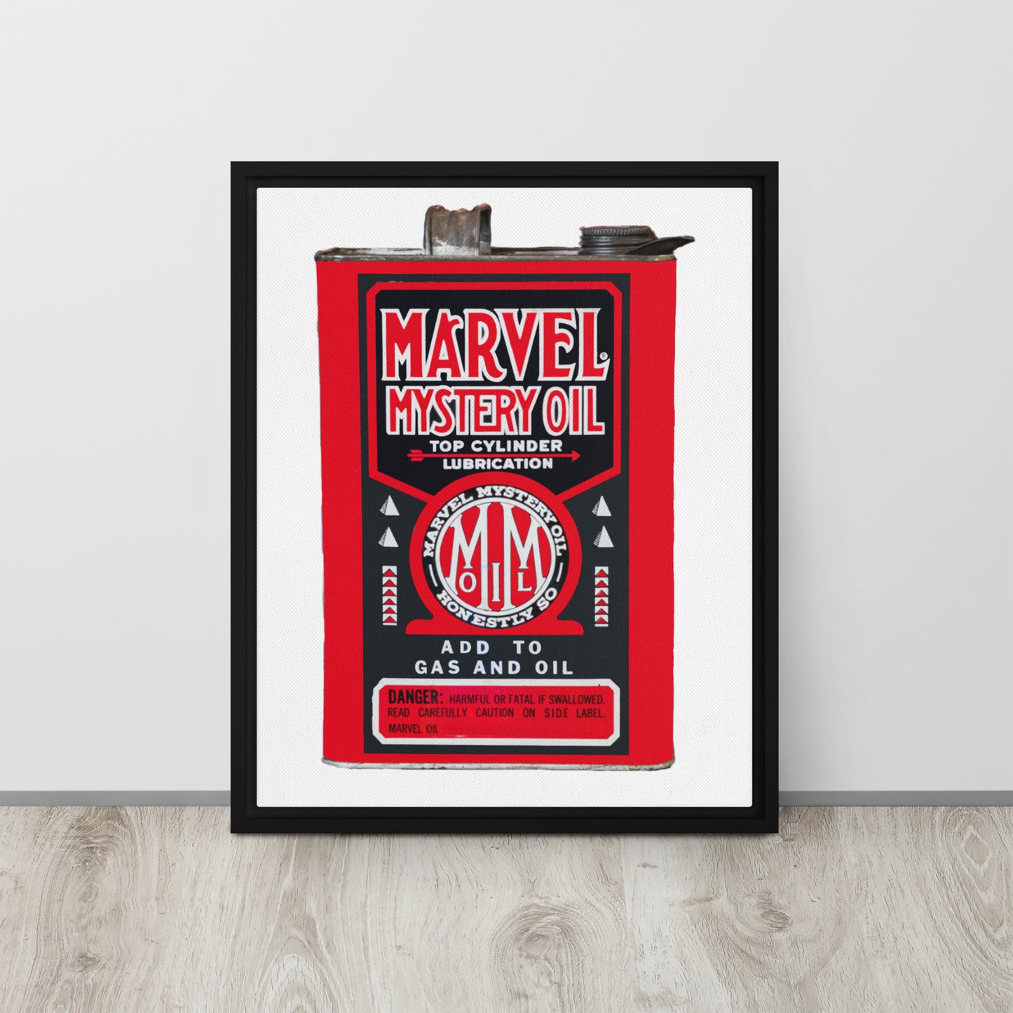 Vintage Marvel Mystery Oil Framed canvas