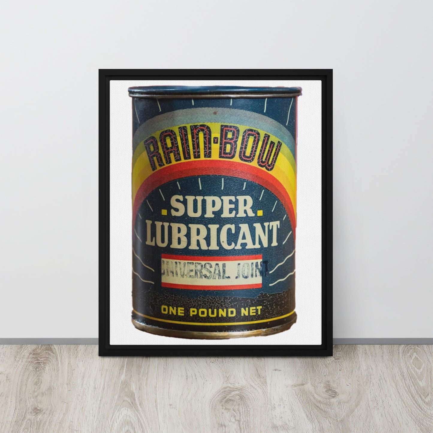 Vintage Grease Soup Can Style Framed canvas