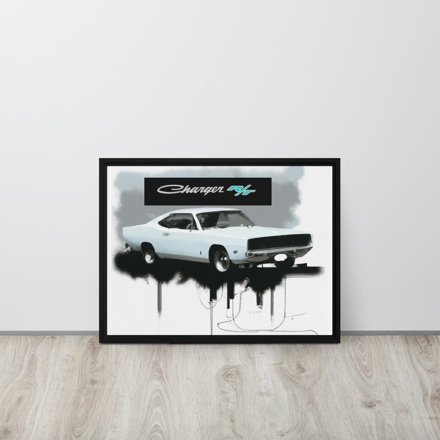 Charger RT Graffiti Style Framed canvas